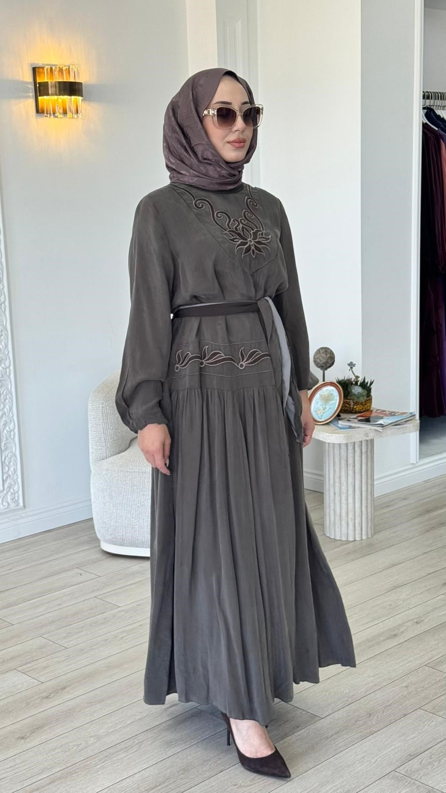 Misswhence İşlemeli Elbise 39820