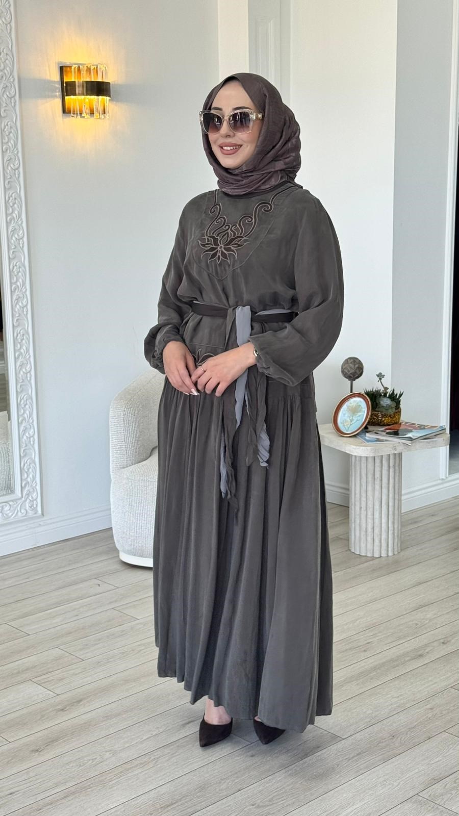 Misswhence İşlemeli Elbise 39820