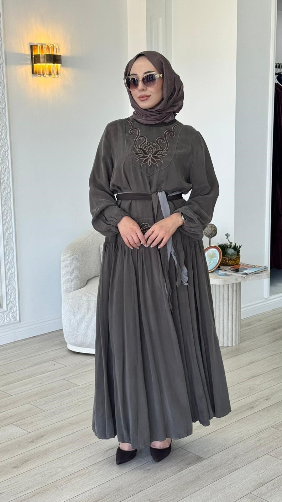 Misswhence İşlemeli Elbise 39820