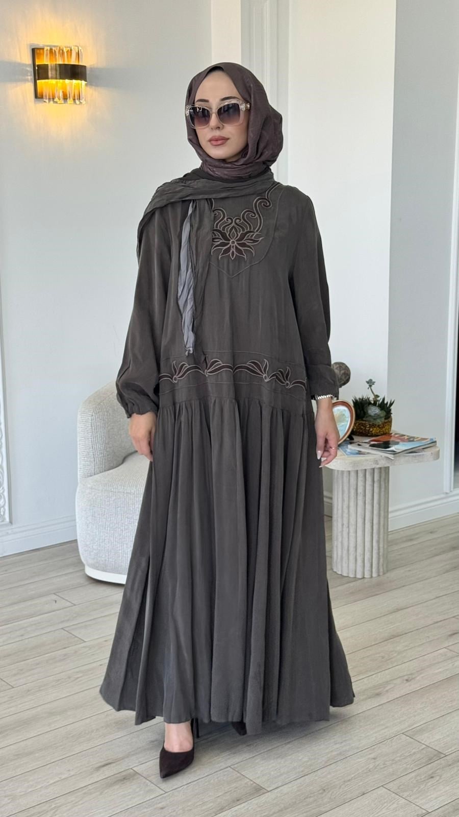 Misswhence İşlemeli Elbise 39820