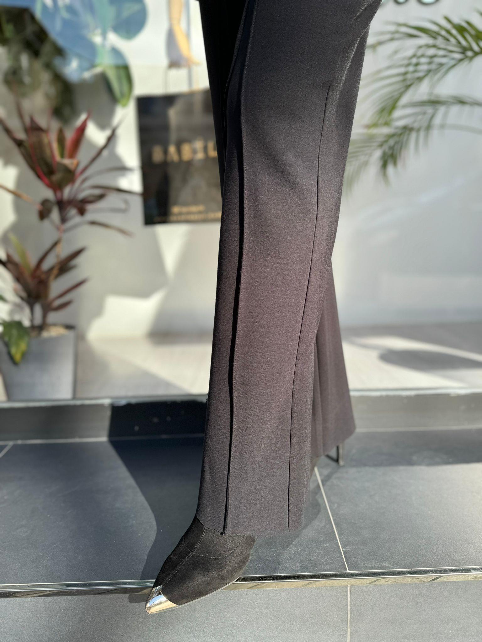 Misswhence İspanyol Çelikörme Pantolon Siyah 34105