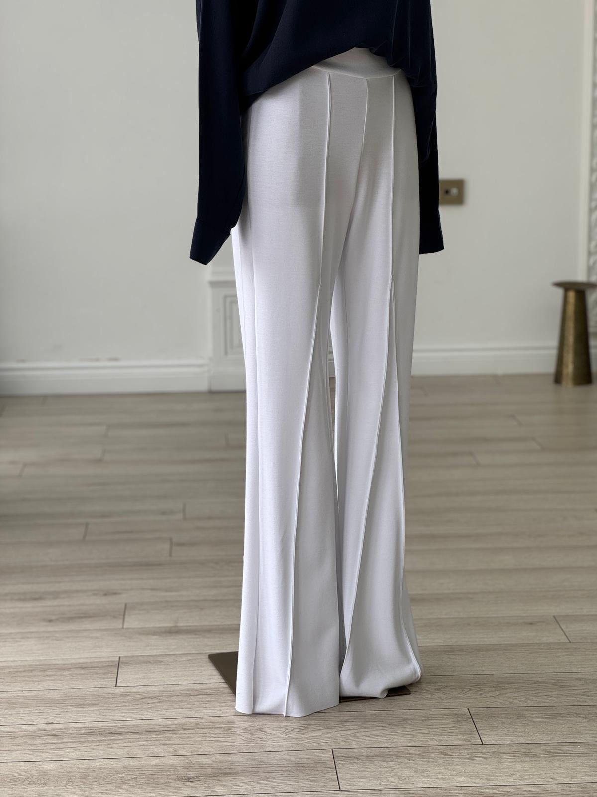 Misswhence İspanyol Çelikörme Pantolon Beyaz 34105