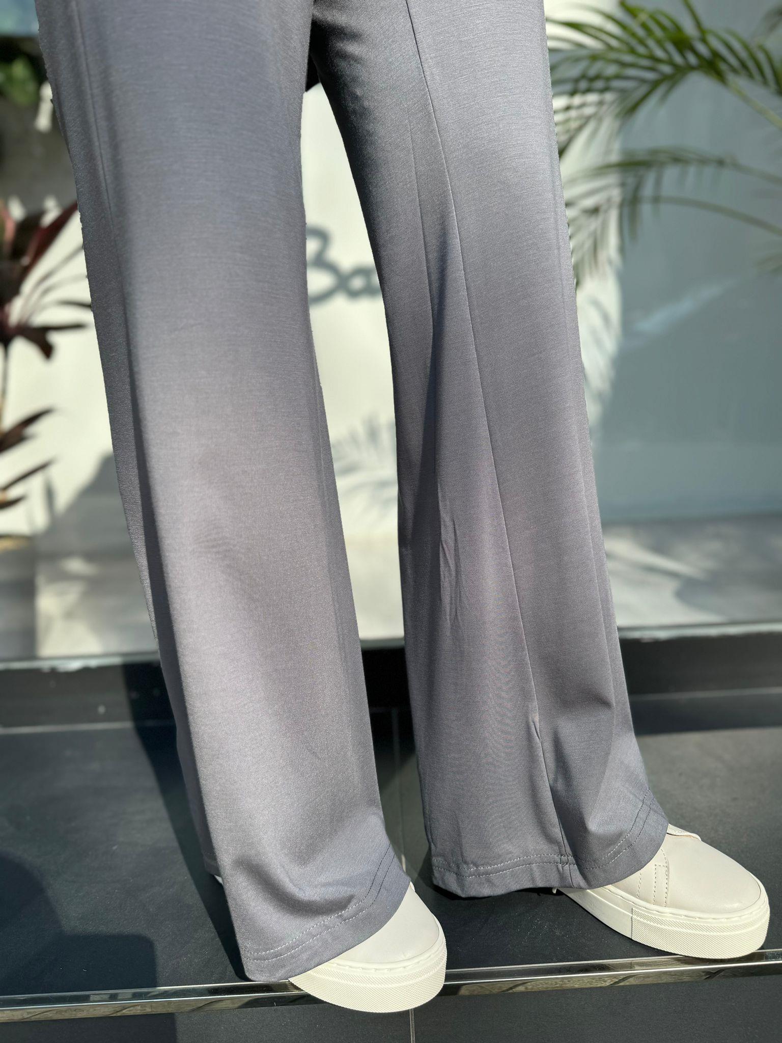 Misswhence İspanyol Paça Pantolon Gri 35114
