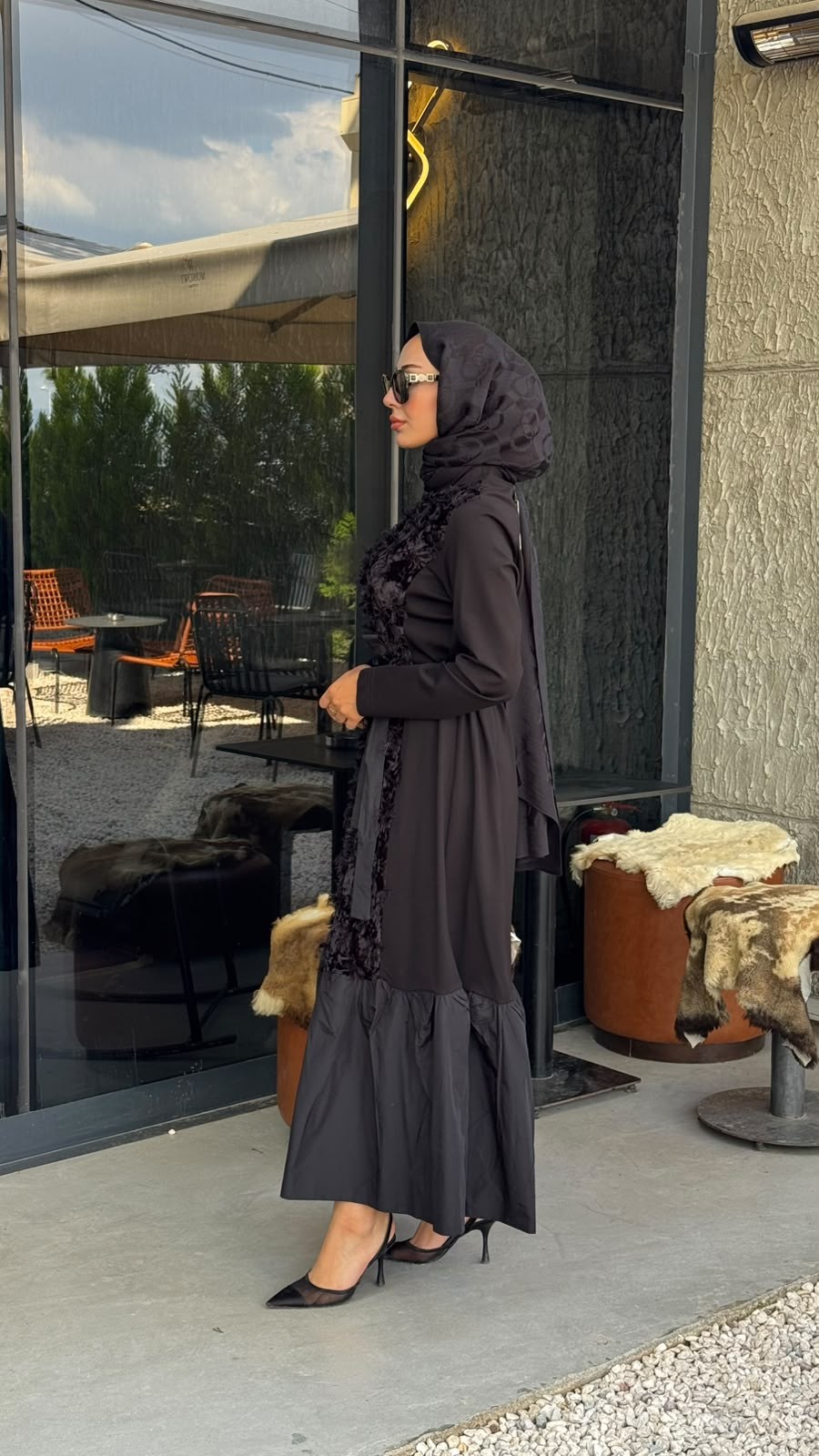 Misswhence Kadife Detaylı Elbise 40801