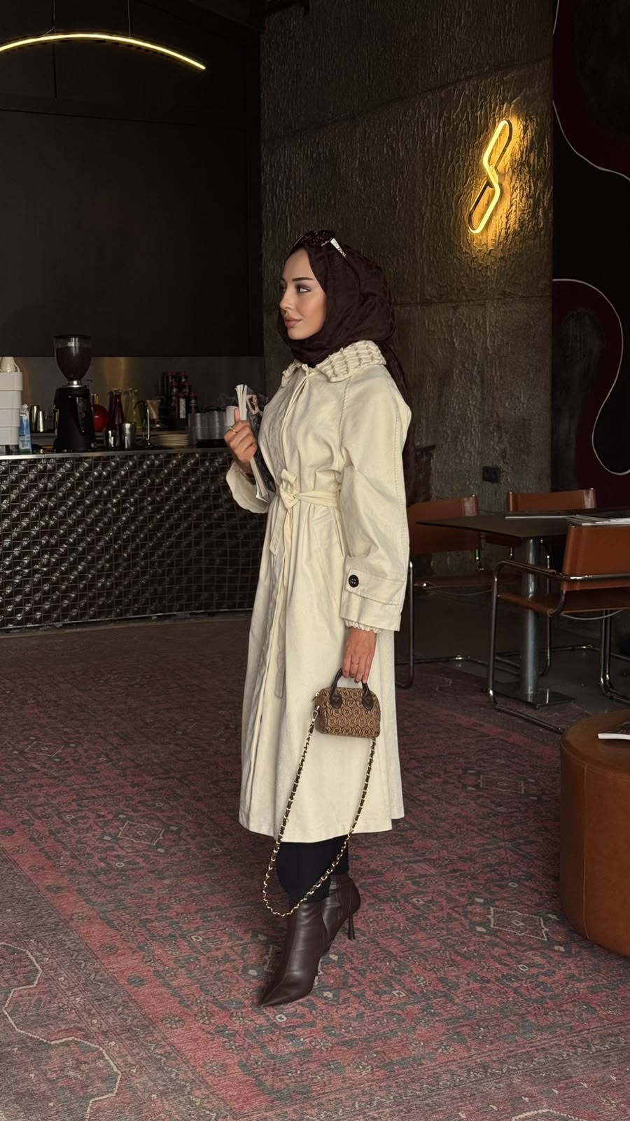 Misswhence Kadife Detaylı Kot Trenç 40500