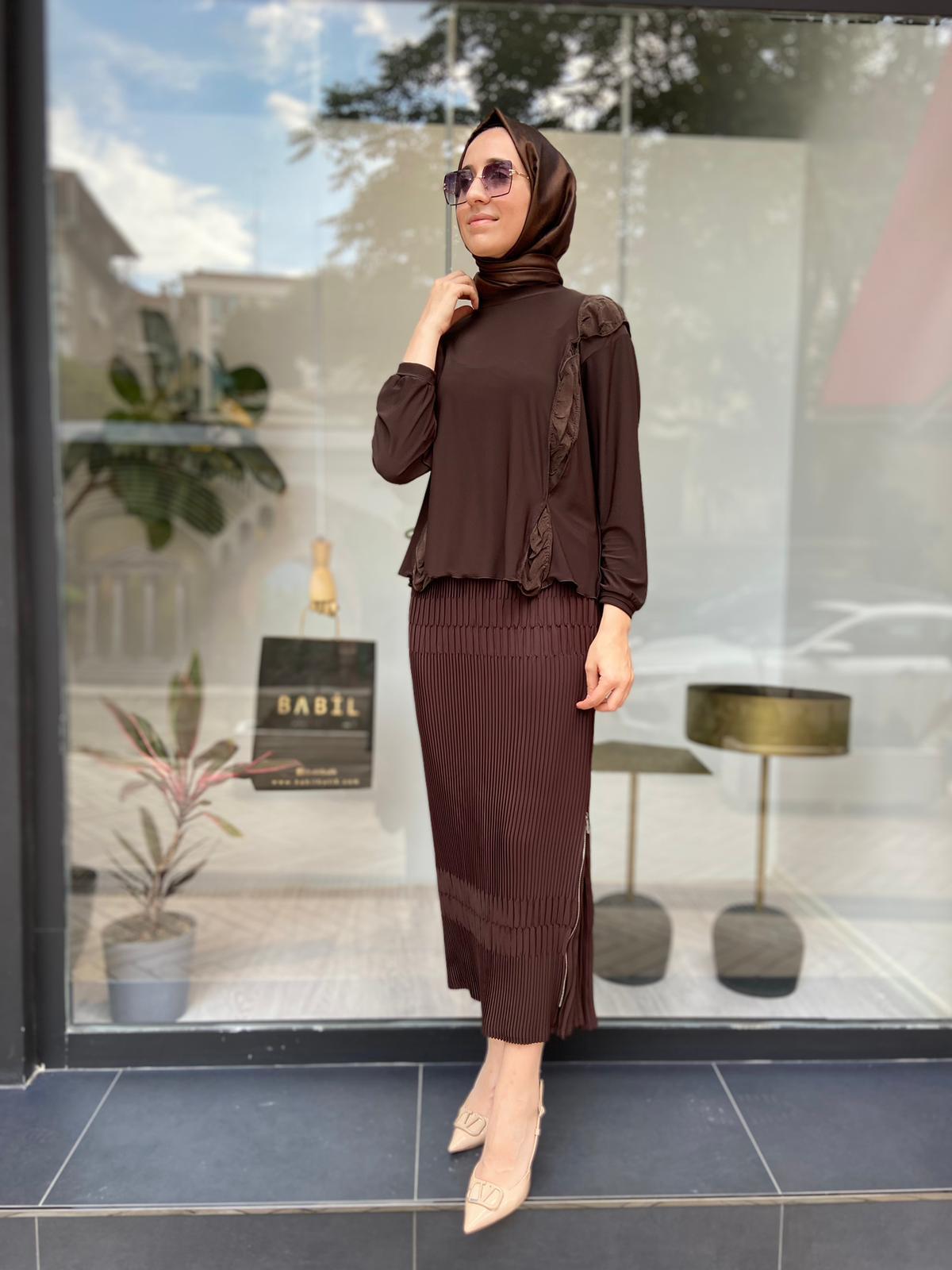 Misswhence Kahverengi Tunik 34010