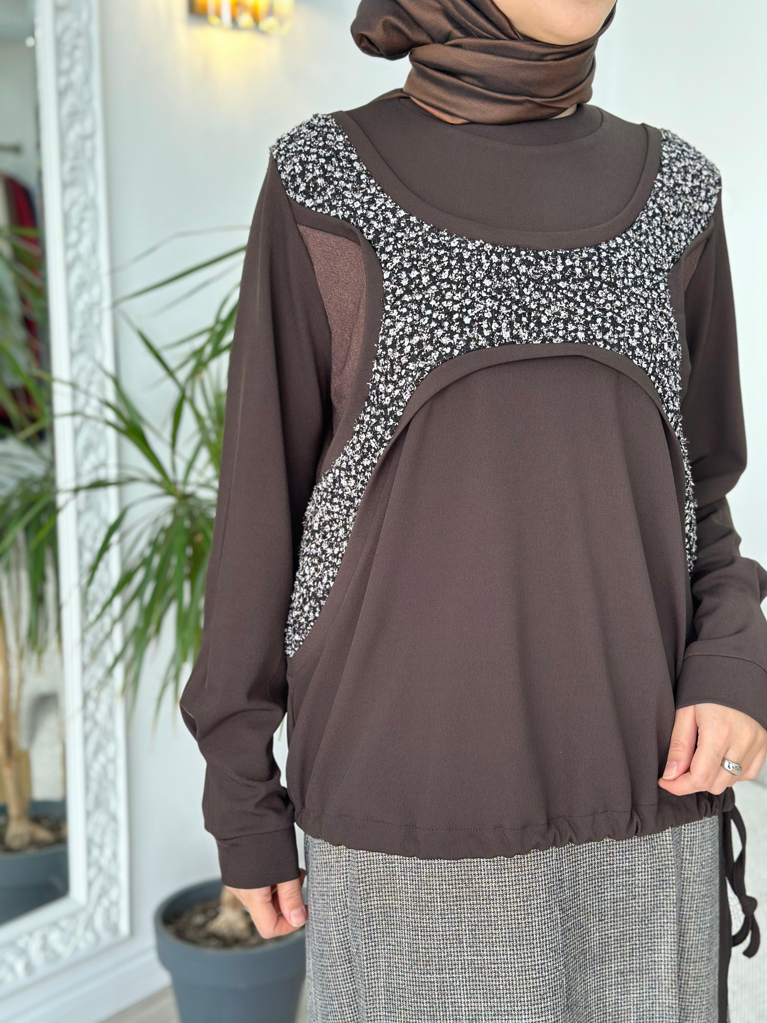 Misswhence Kahverengi Tunik 36000