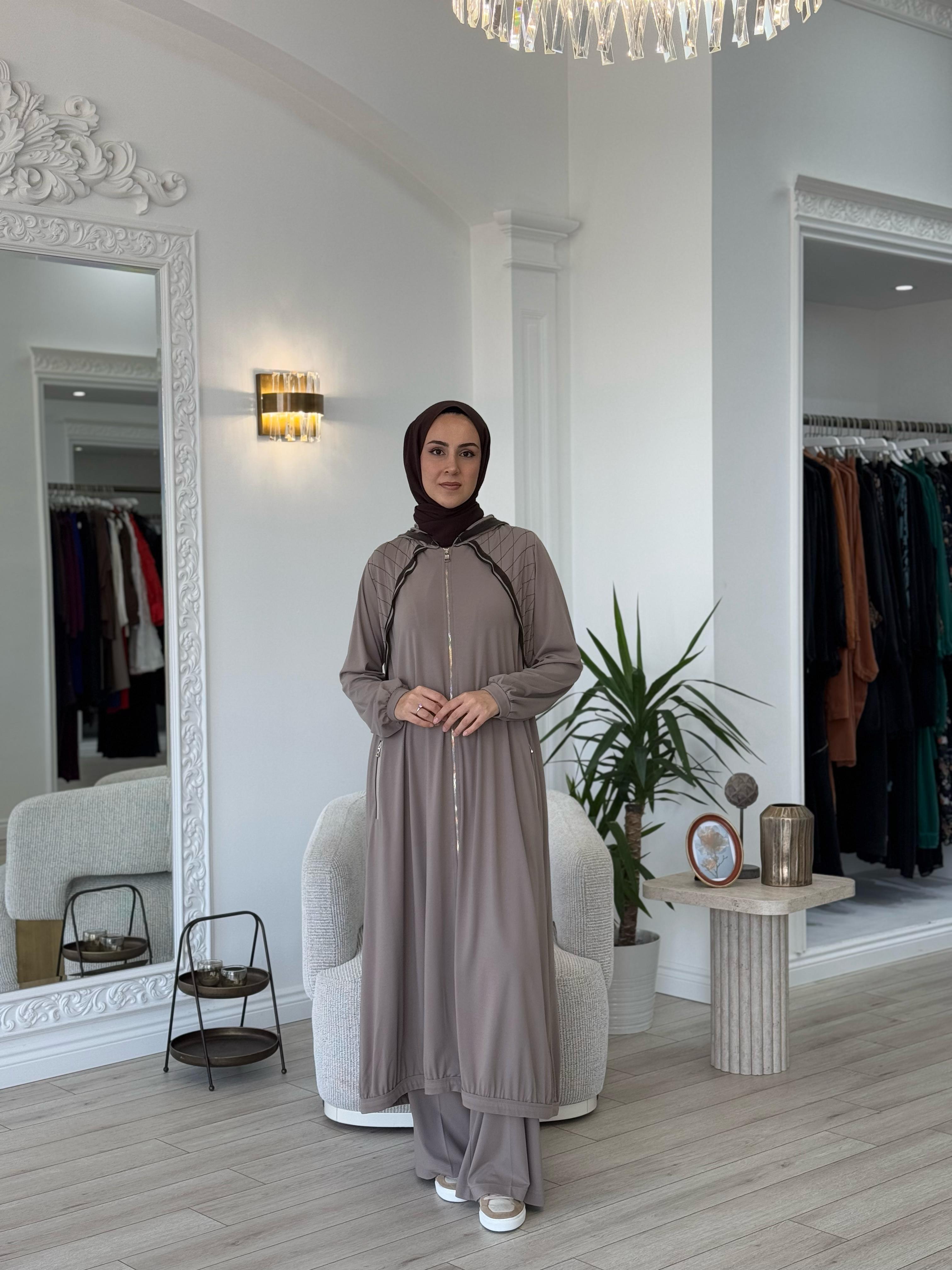Misswhence Kapşonlu Kap Bej 37525