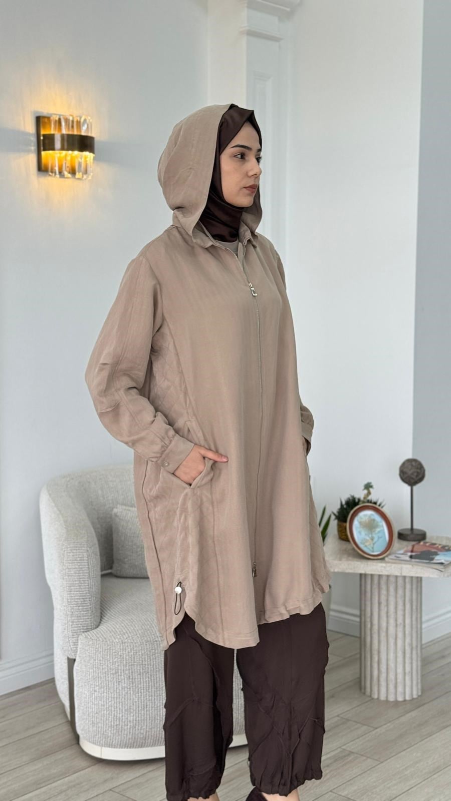 Misswhence Kapüşonlu Kap 39406