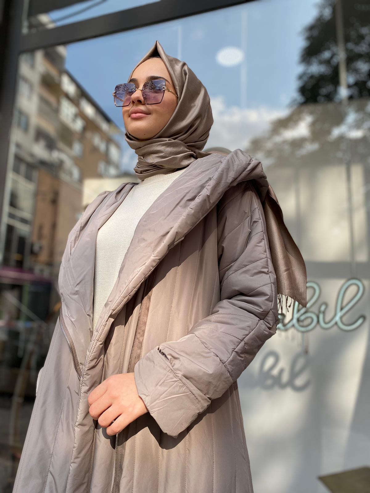 Misswhence Kemerli Şişme Pardesü Mont Vizon 34525