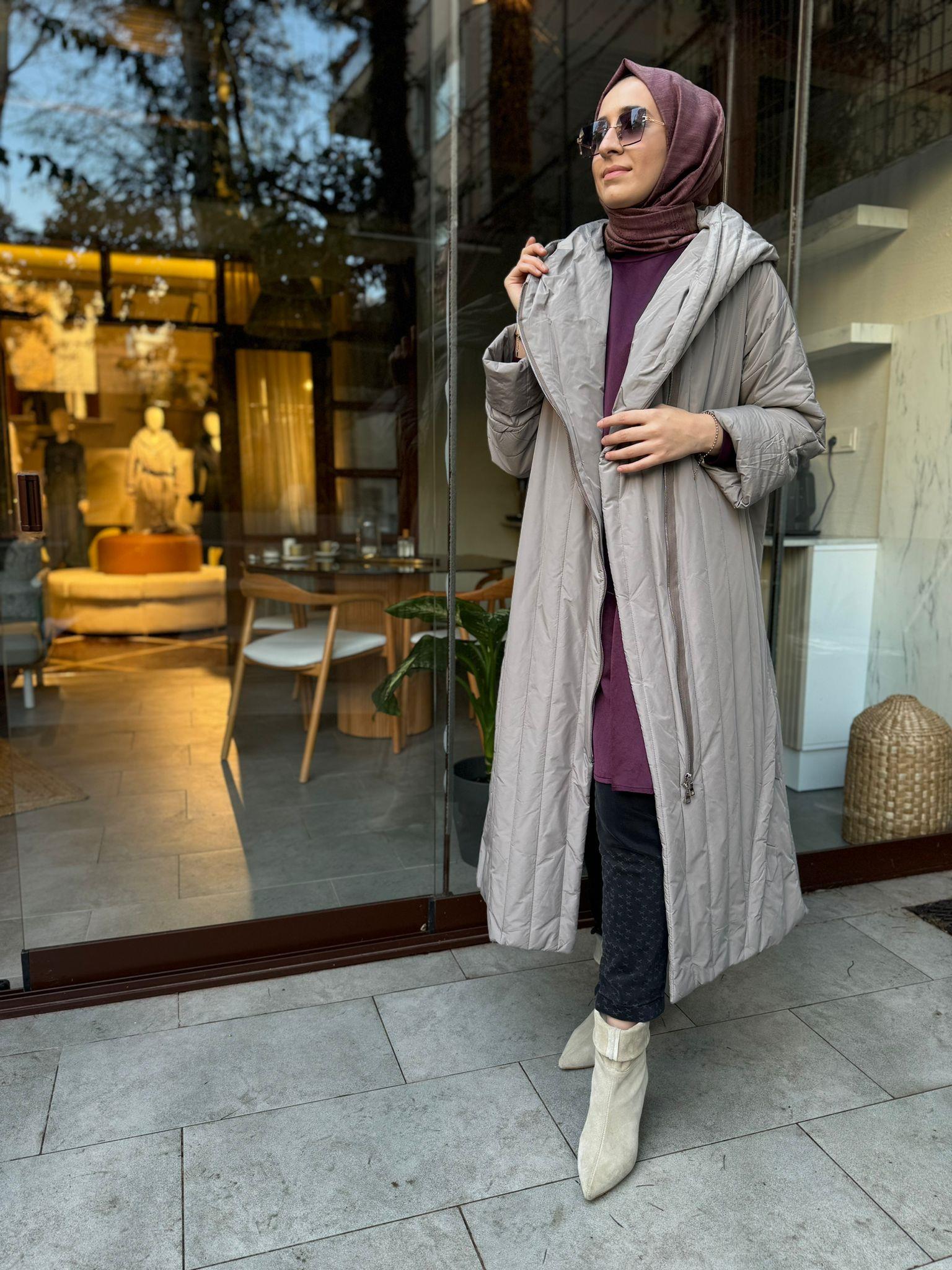 Misswhence Kemerli Şişme Pardesü Mont Vizon 34525