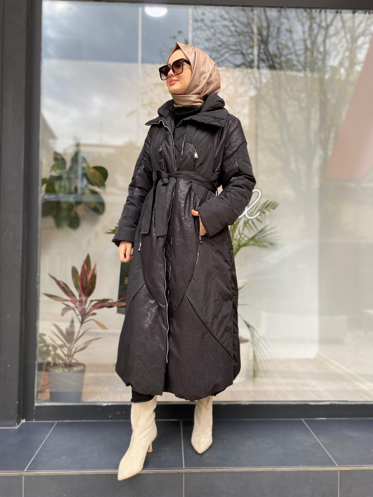 Misswhence Kendinden Desenli Uzun Mont 34507