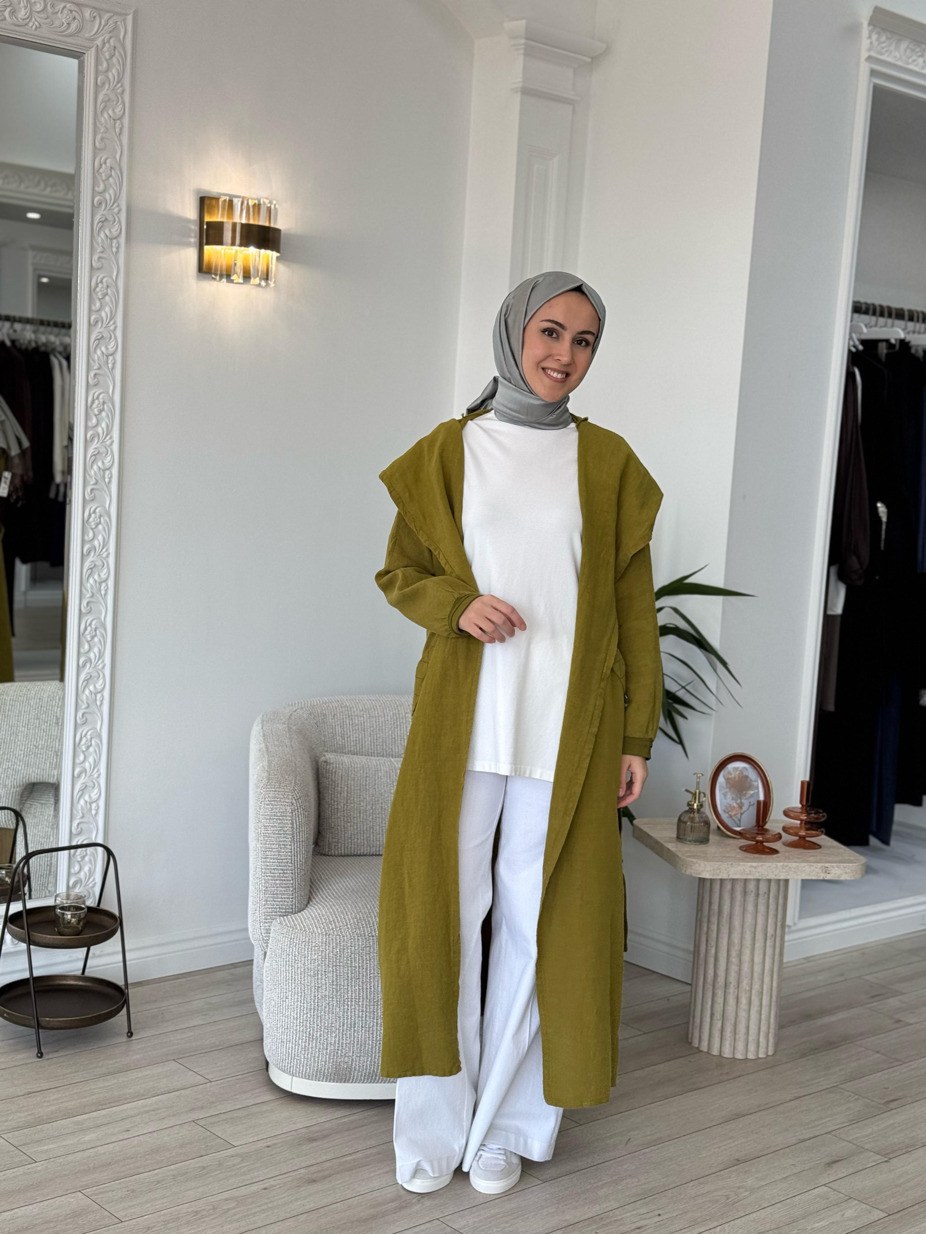 Misswhence Keten Kap Yeşil 37401