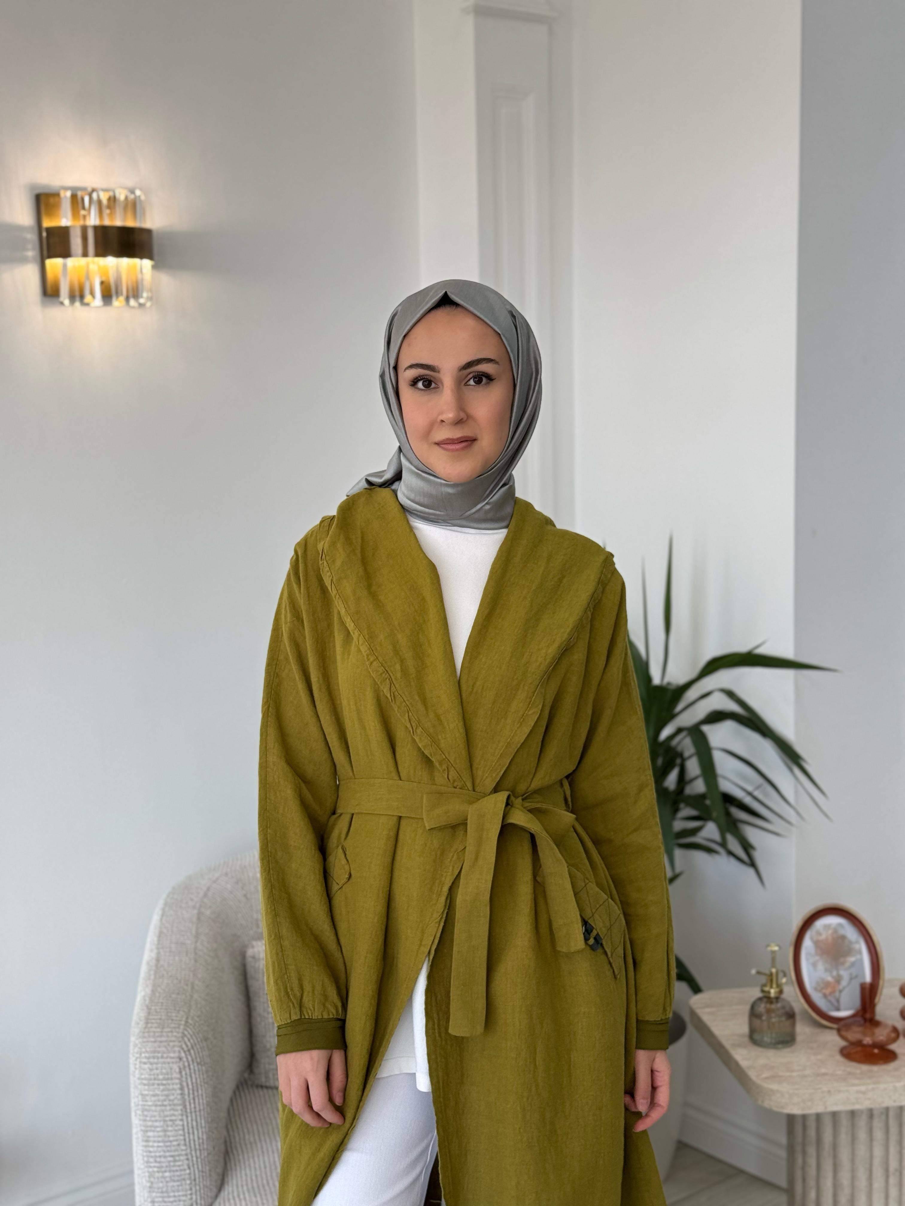 Misswhence Keten Kap Yeşil 37401