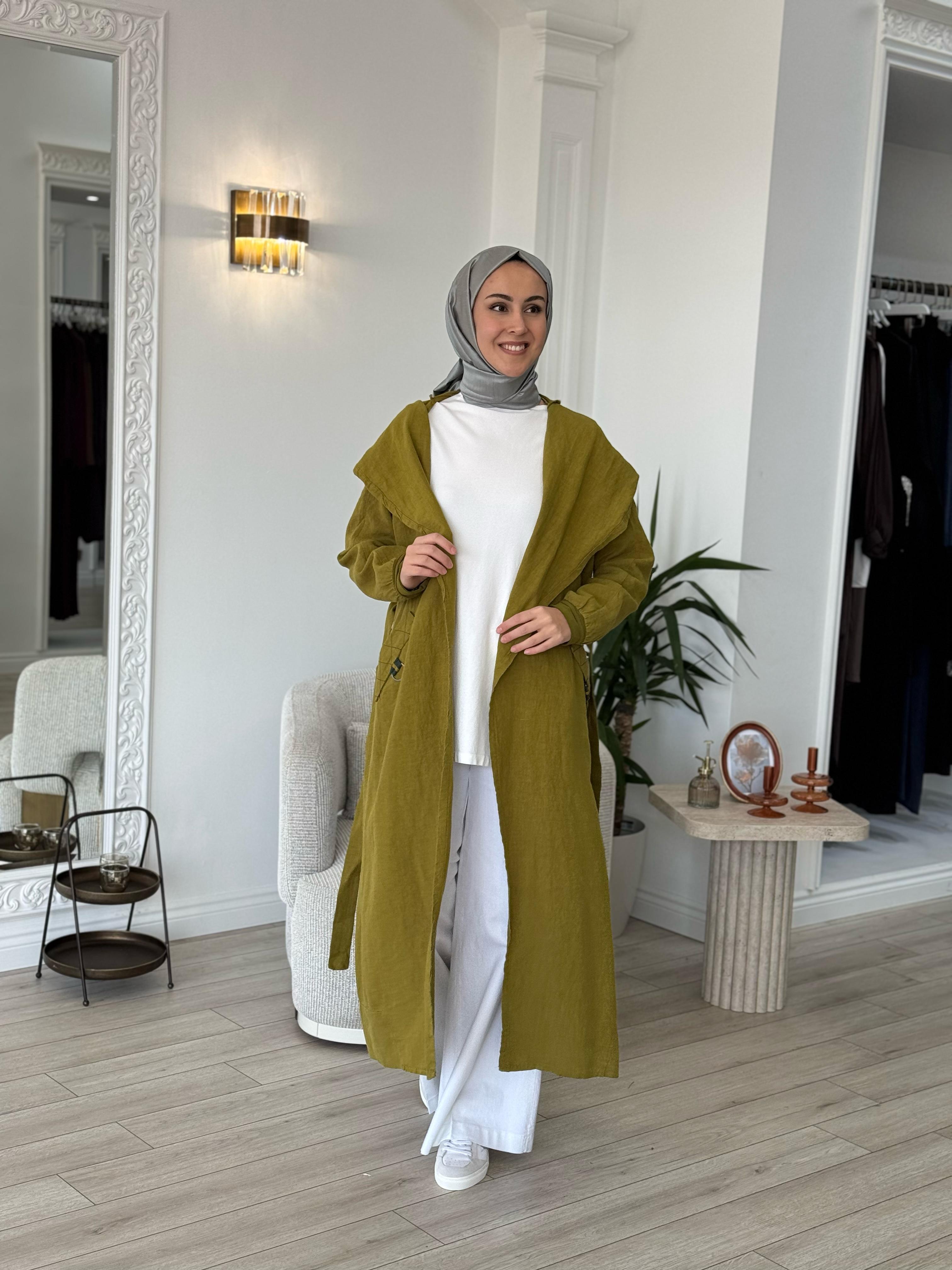 Misswhence Keten Kap Yeşil 37401