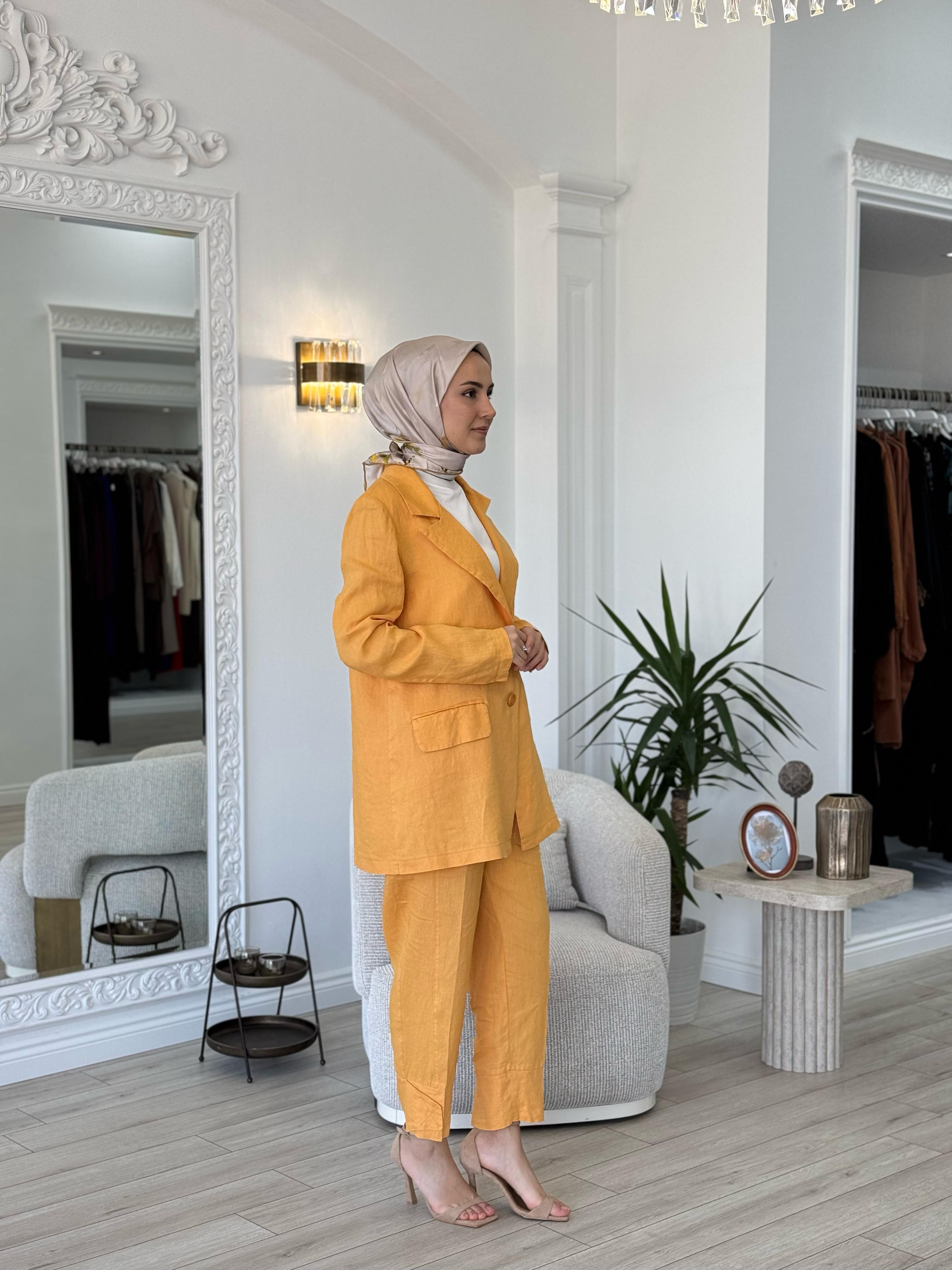 Misswhence Keten Takım Sarı 37207