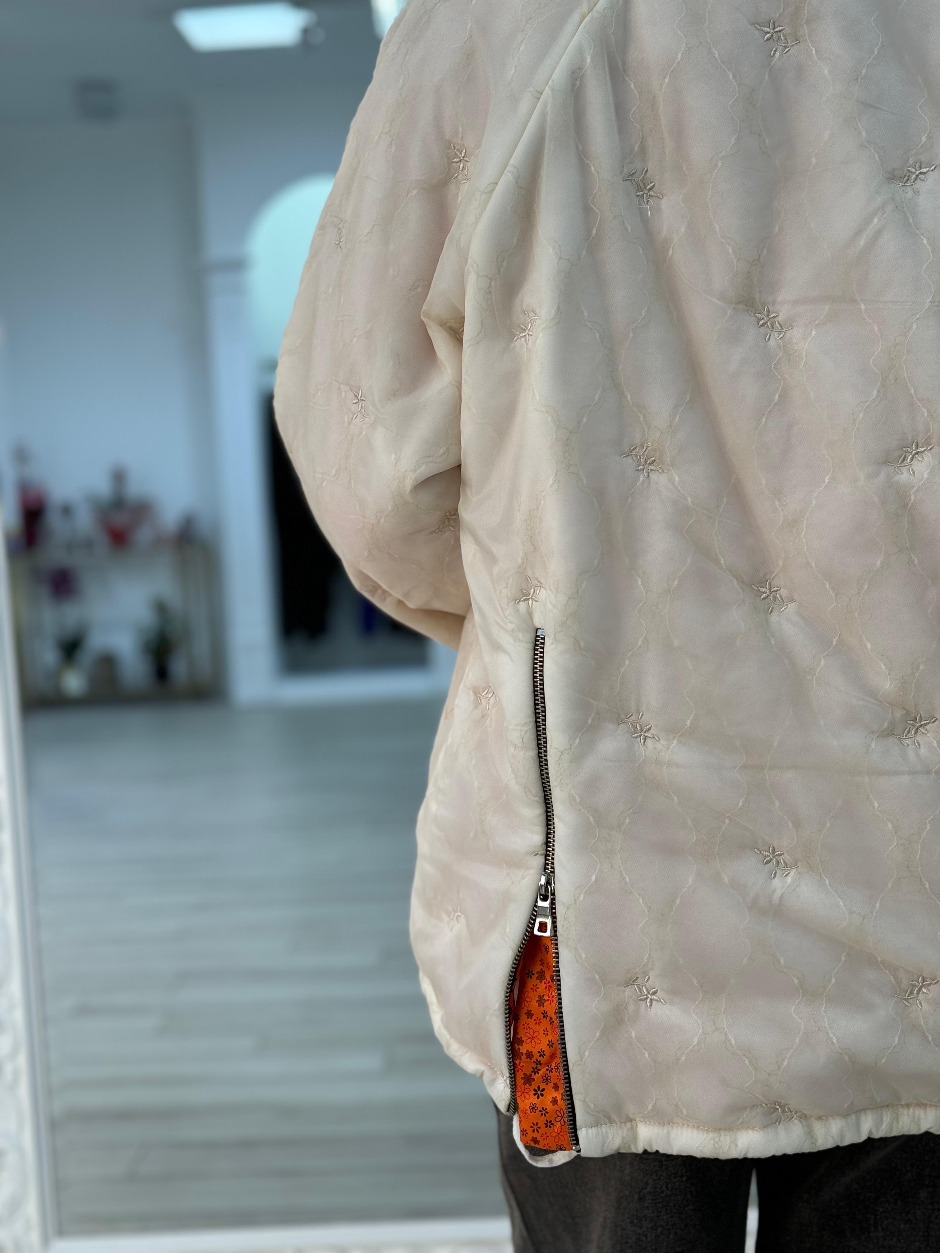 Misswhence Kısa Şişme Mont Ekru 36408