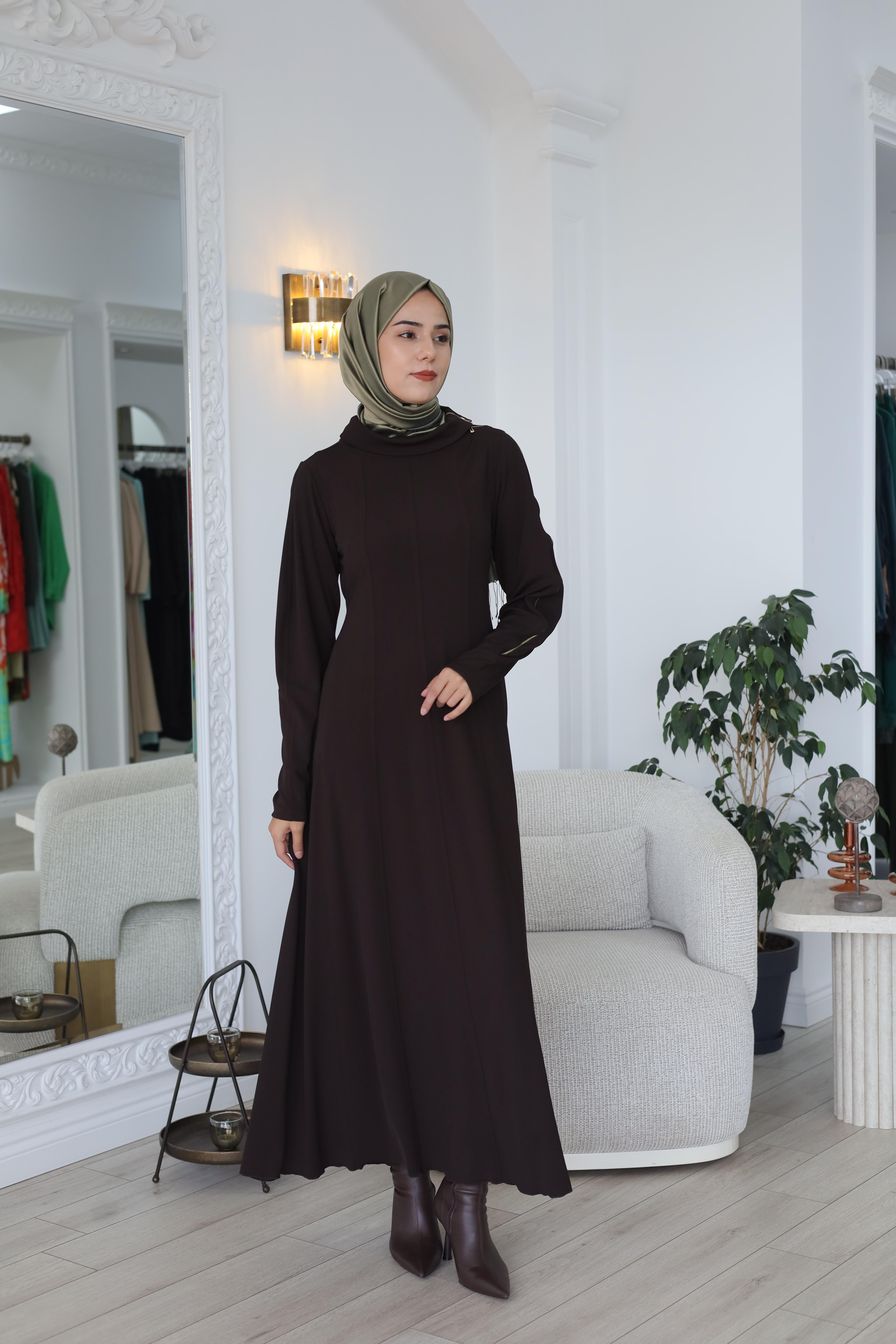 Misswhence Kolu Fermuar Detaylı Elbise 38803