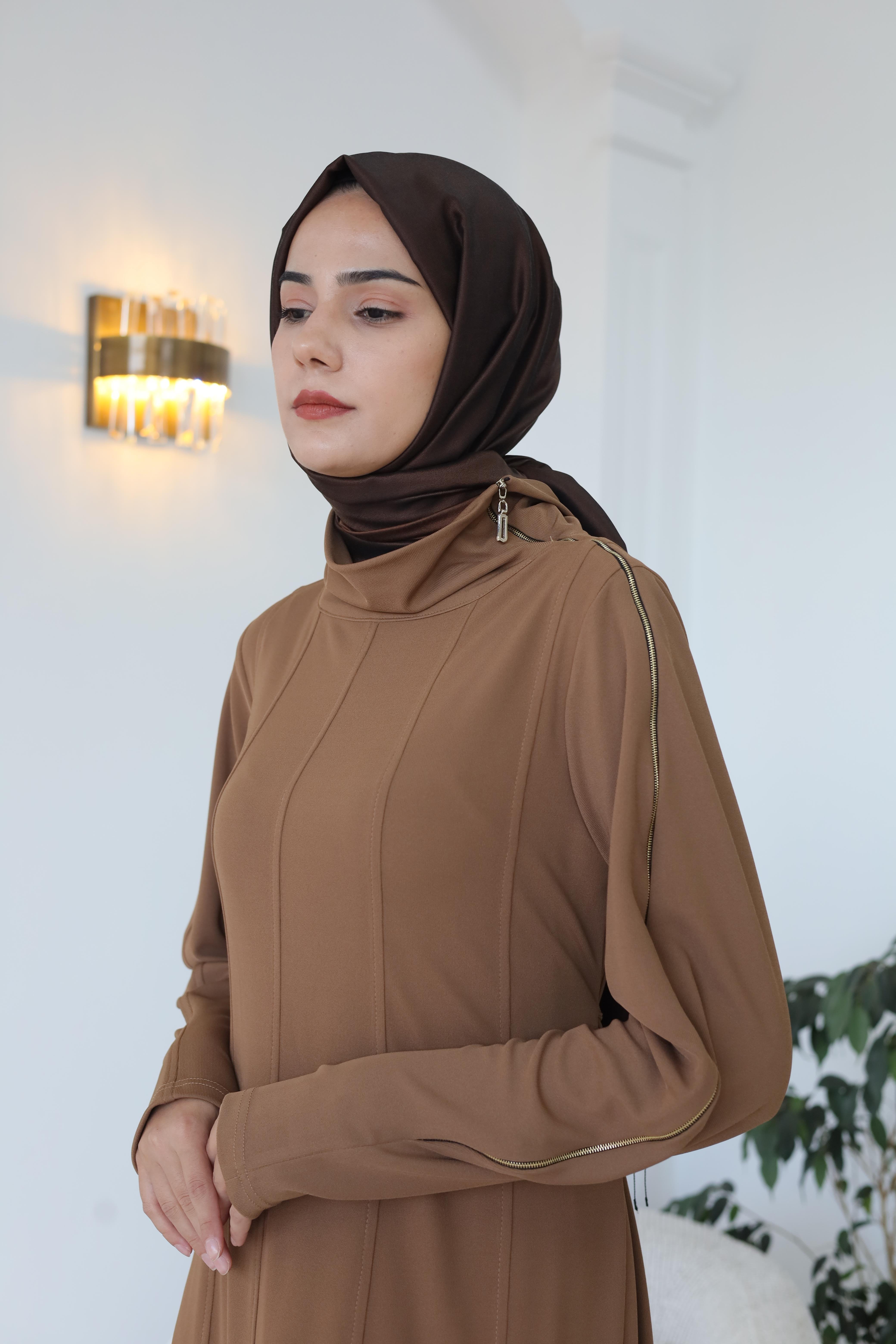 Misswhence Kolu Fermuar Detaylı Elbise 38803