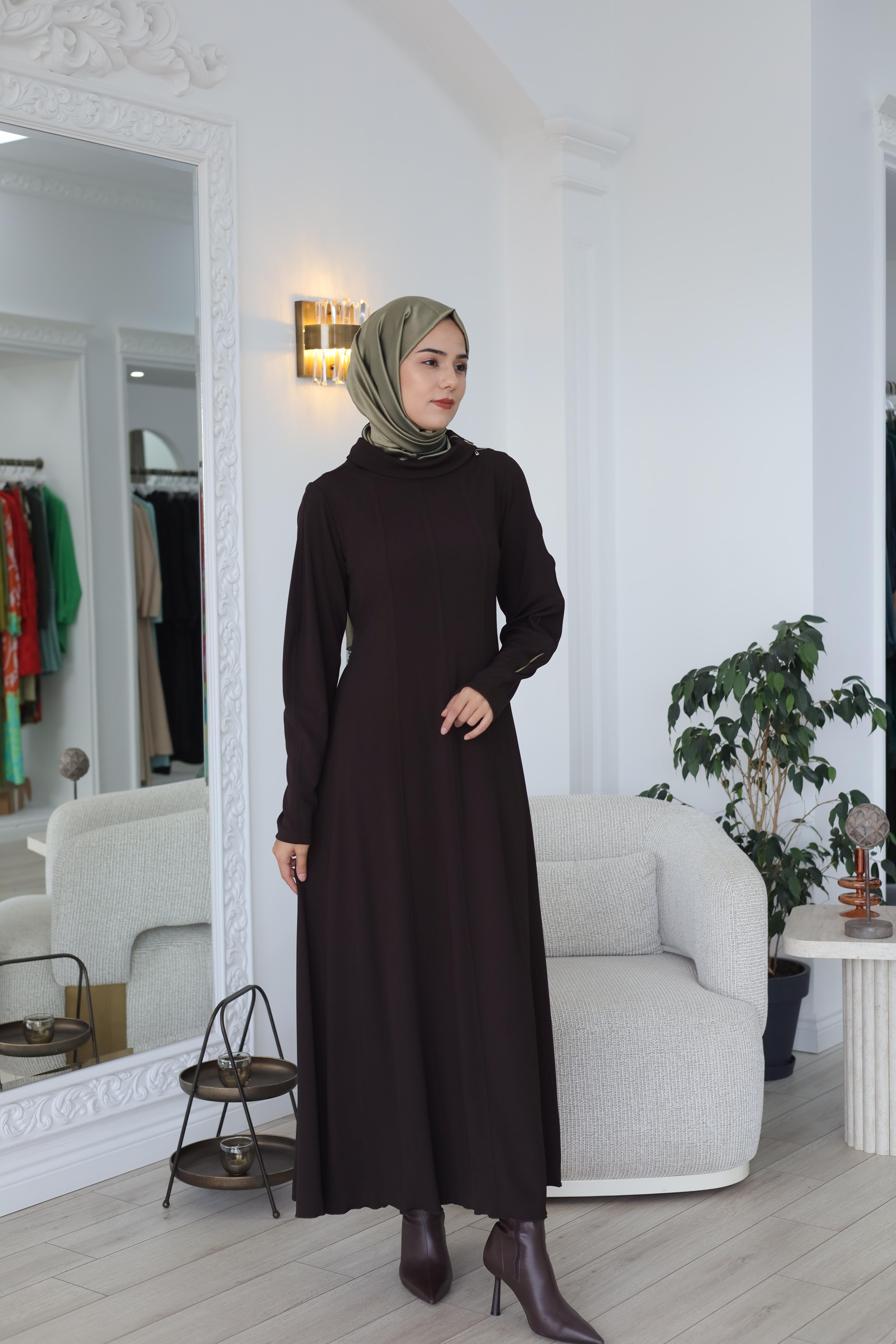 Misswhence Kolu Fermuar Detaylı Elbise 38803