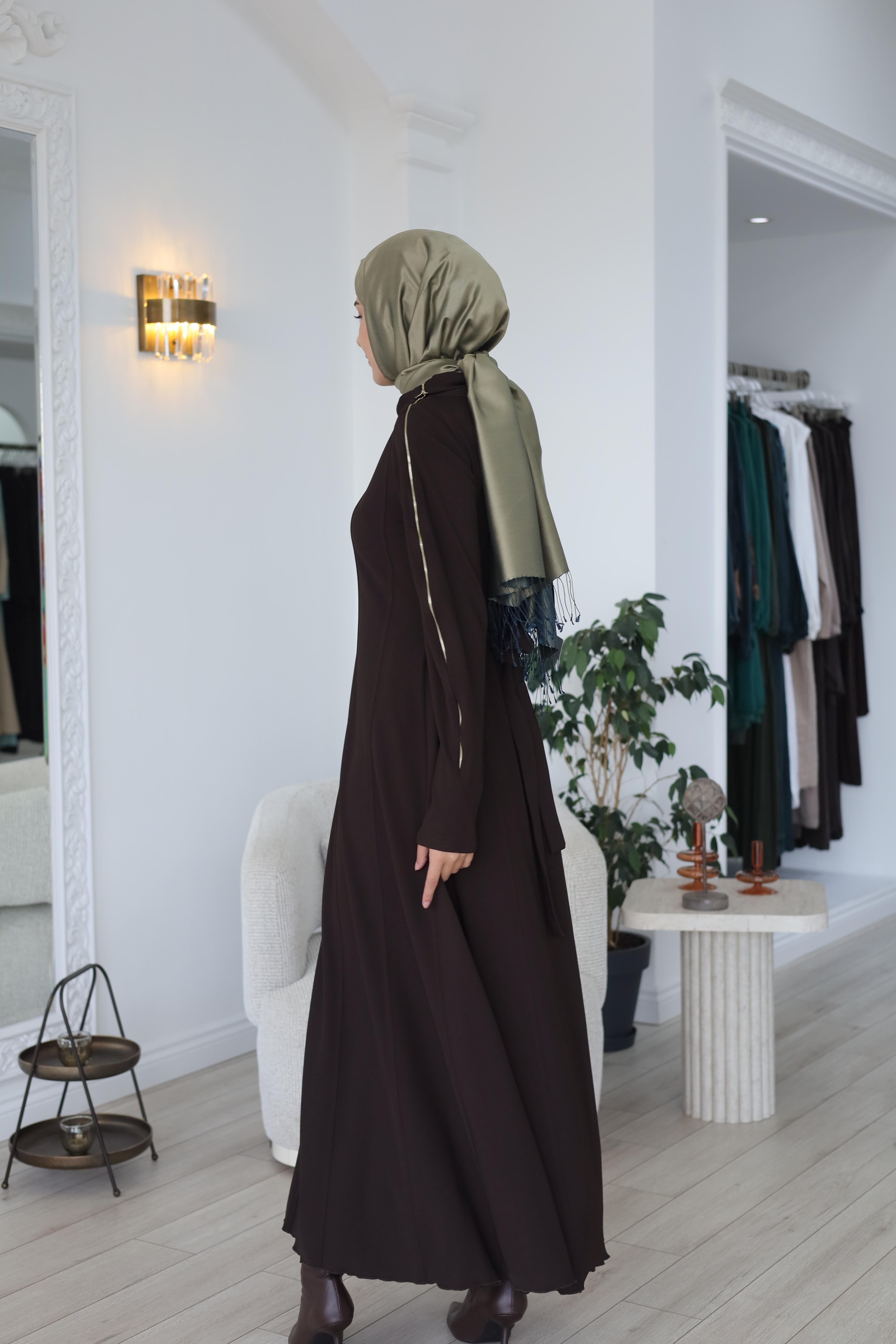 Misswhence Kolu Fermuar Detaylı Elbise 38803
