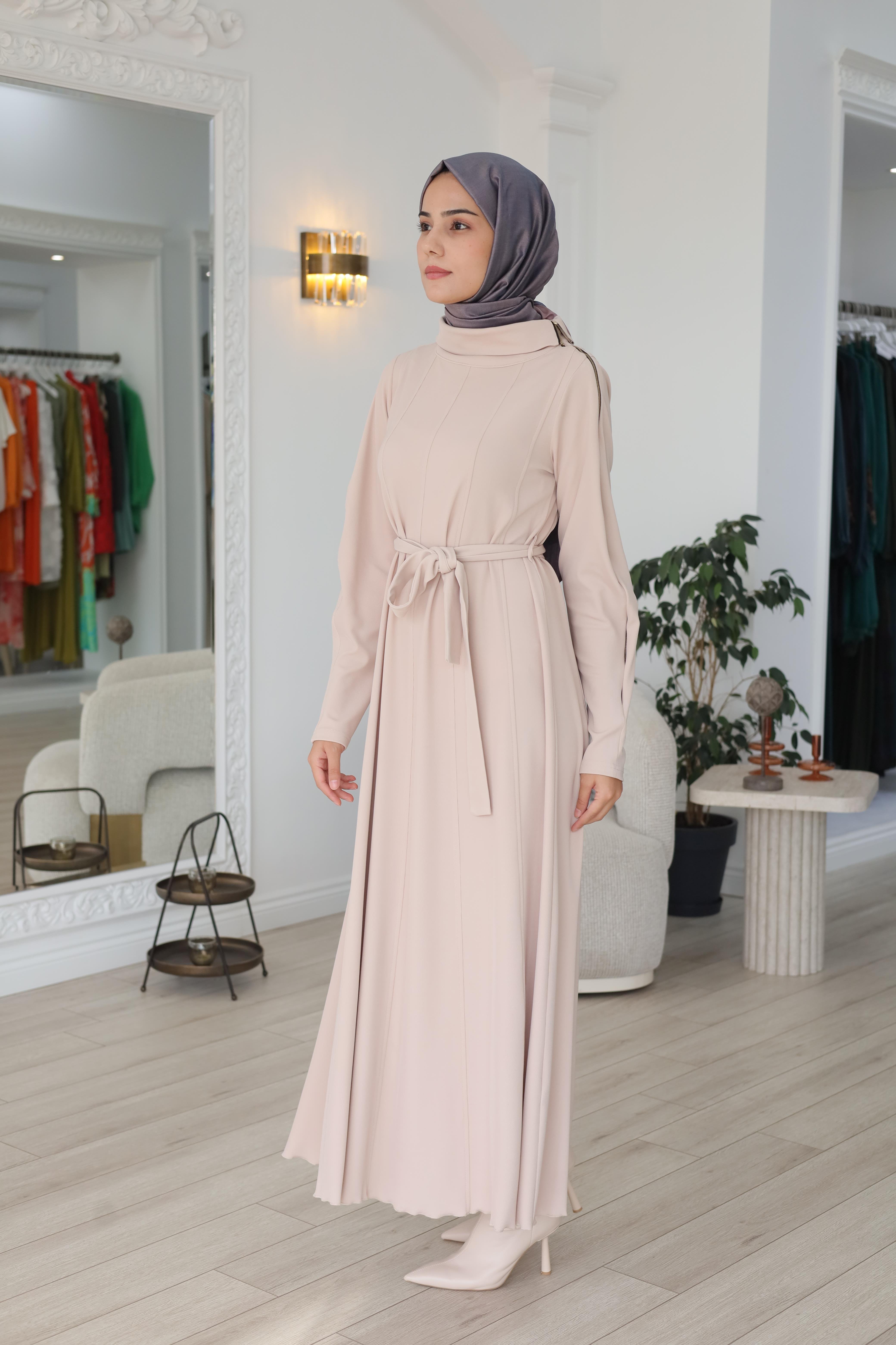Misswhence Kolu Fermuar Detaylı Elbise 38803