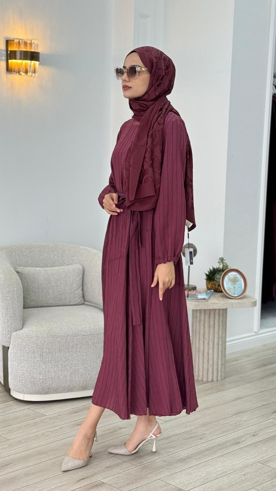 Misswhence Kuşak Elbise 39844