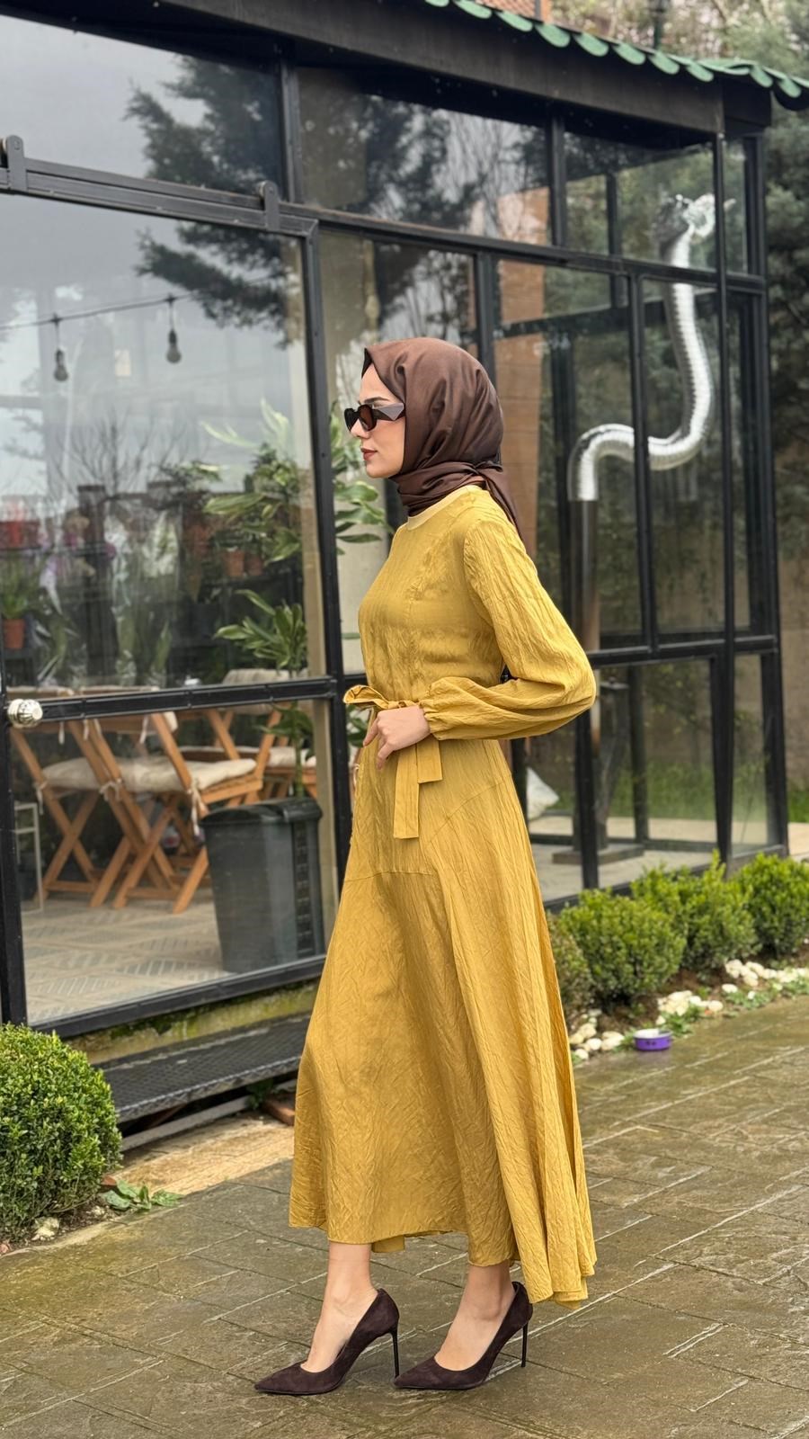 Misswhence Kuşak Elbise 39844