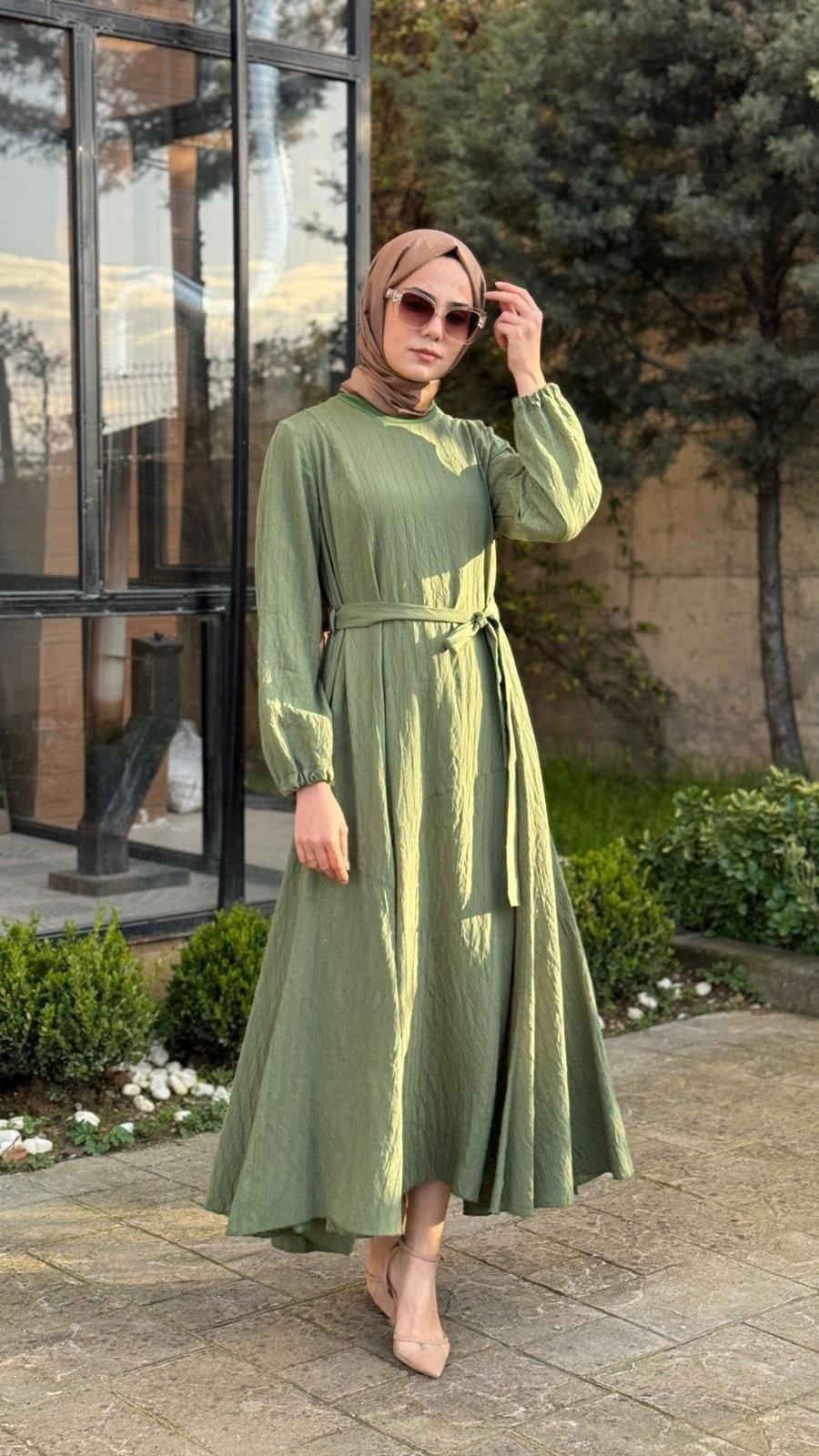 Misswhence Kuşak Elbise 39844