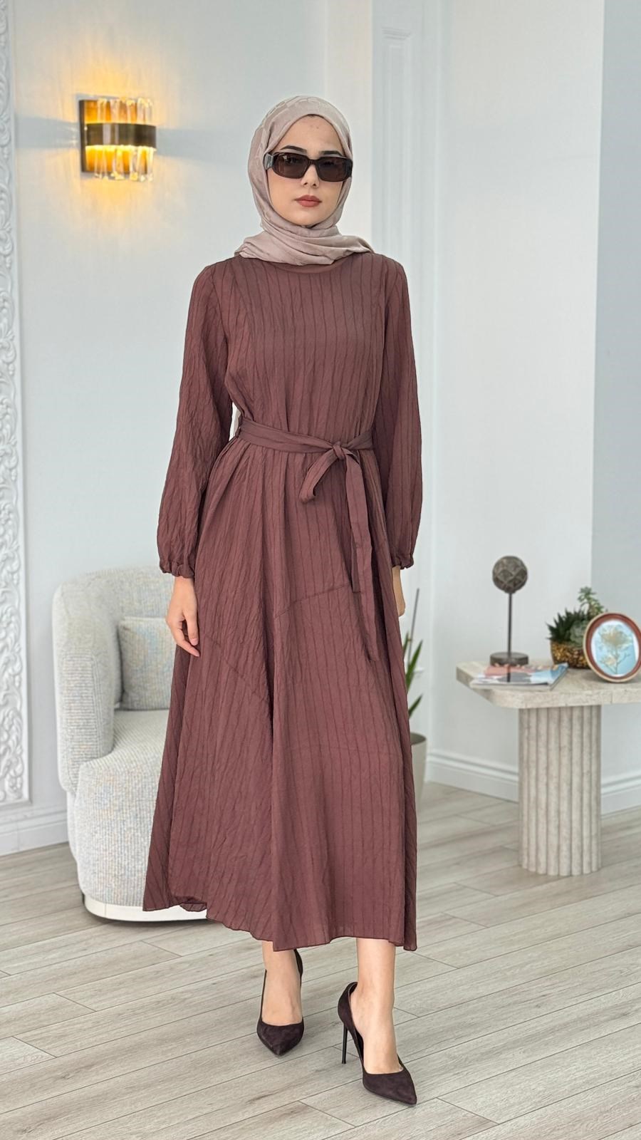 Misswhence Kuşak Elbise 39844