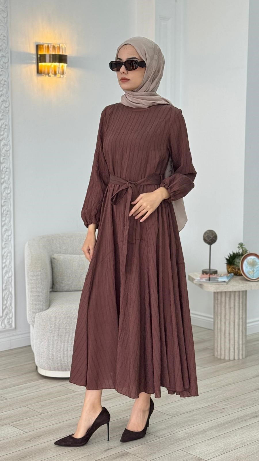 Misswhence Kuşak Elbise 39844