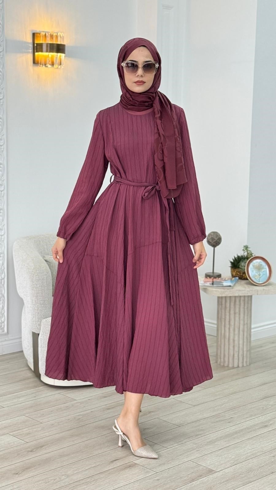 Misswhence Kuşak Elbise 39844
