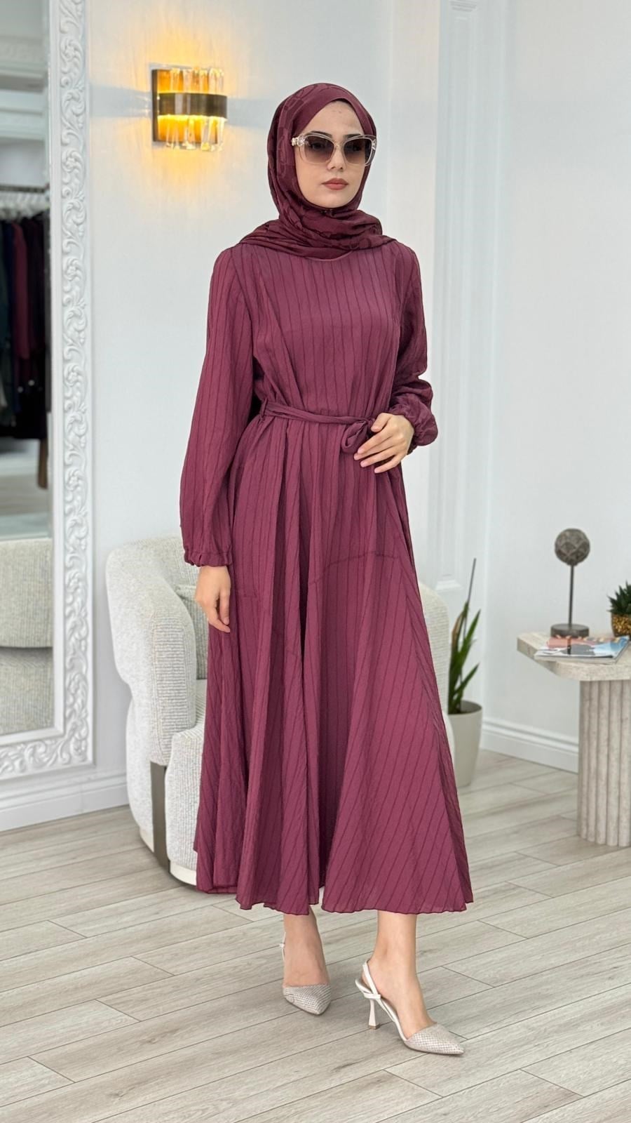 Misswhence Kuşak Elbise 39844