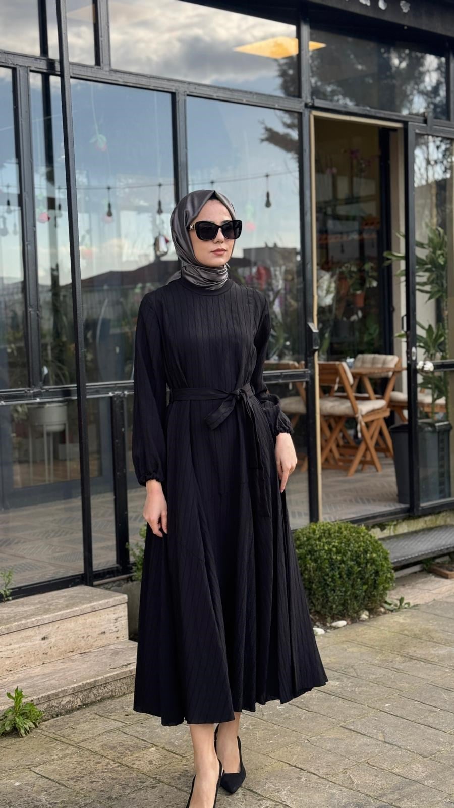 Misswhence Kuşak Elbise 39844