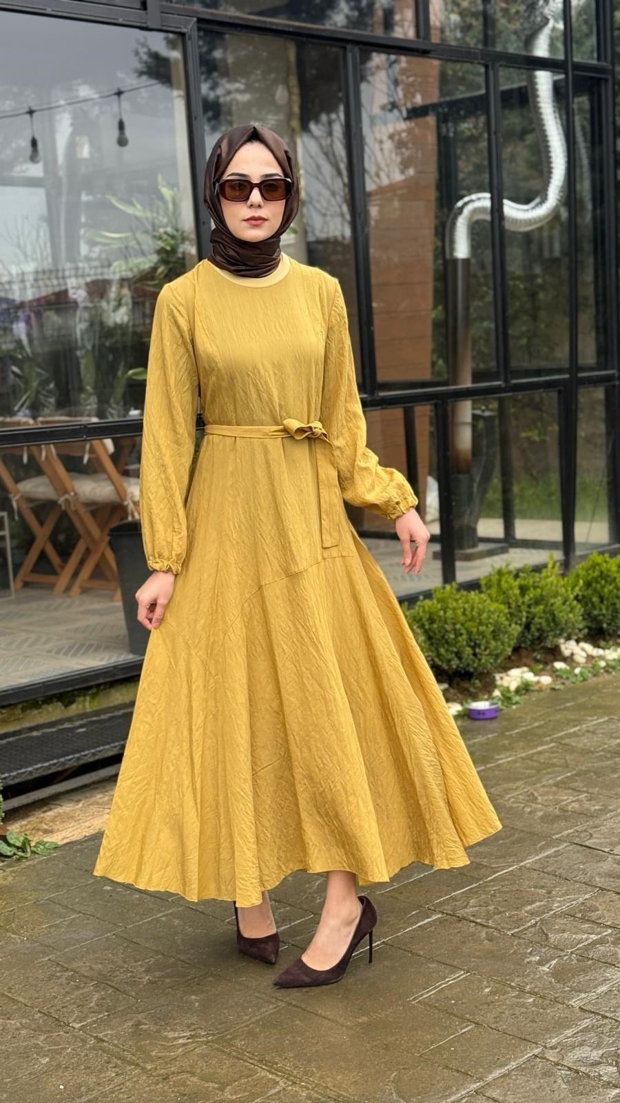 Misswhence Kuşak Elbise 39844