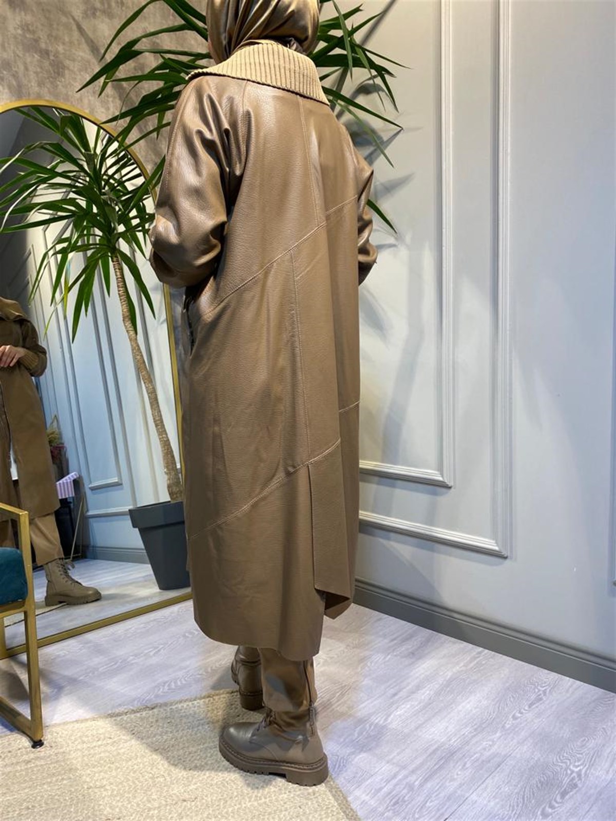MissWhence Hakiki Kuzu Derisi Camel Ceket 32400 - Babilbutik