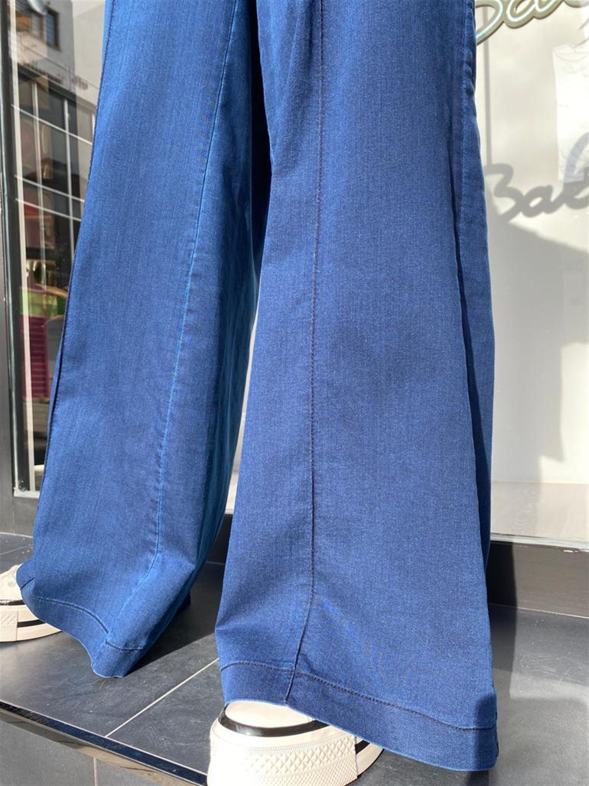MissWhence Lacivert Bol Paça Pantolon 33105