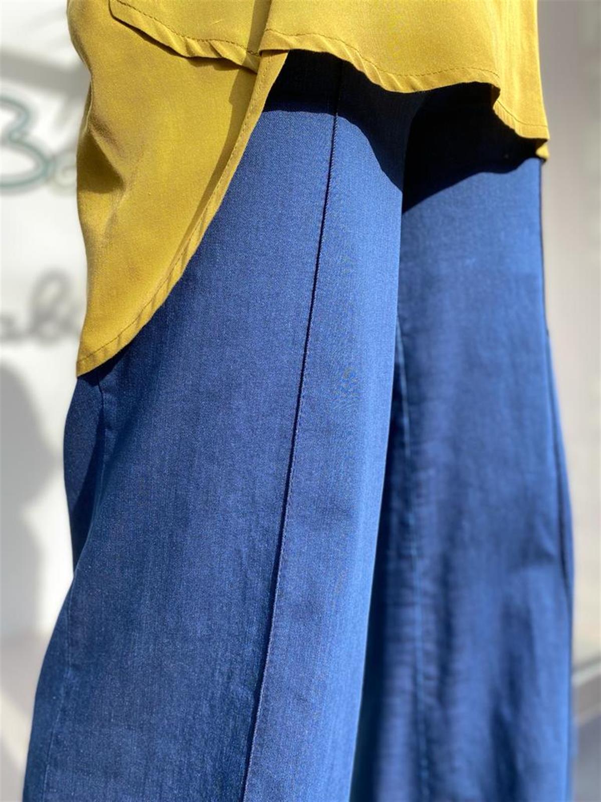 MissWhence Lacivert Bol Paça Pantolon 33105