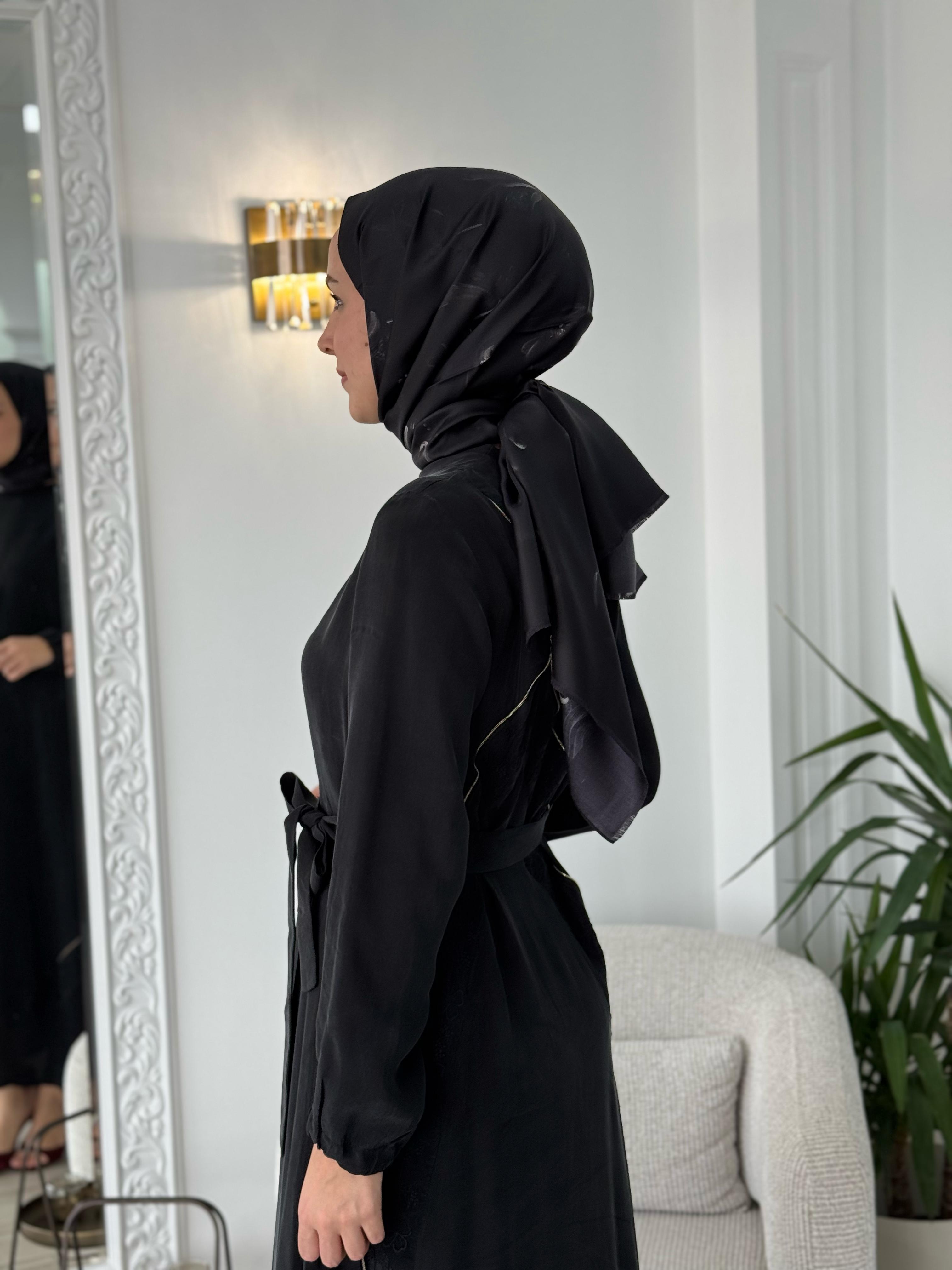 Misswhence Nakış Detaylı Elbise Siyah 37800
