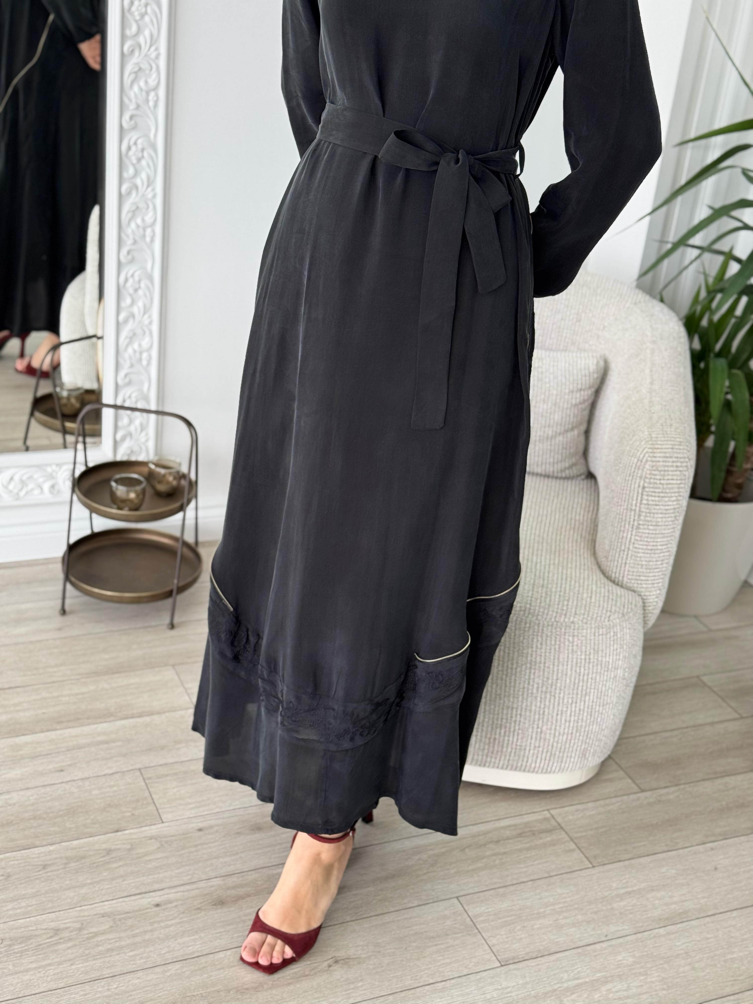 Misswhence Nakış Detaylı Elbise Siyah 37800