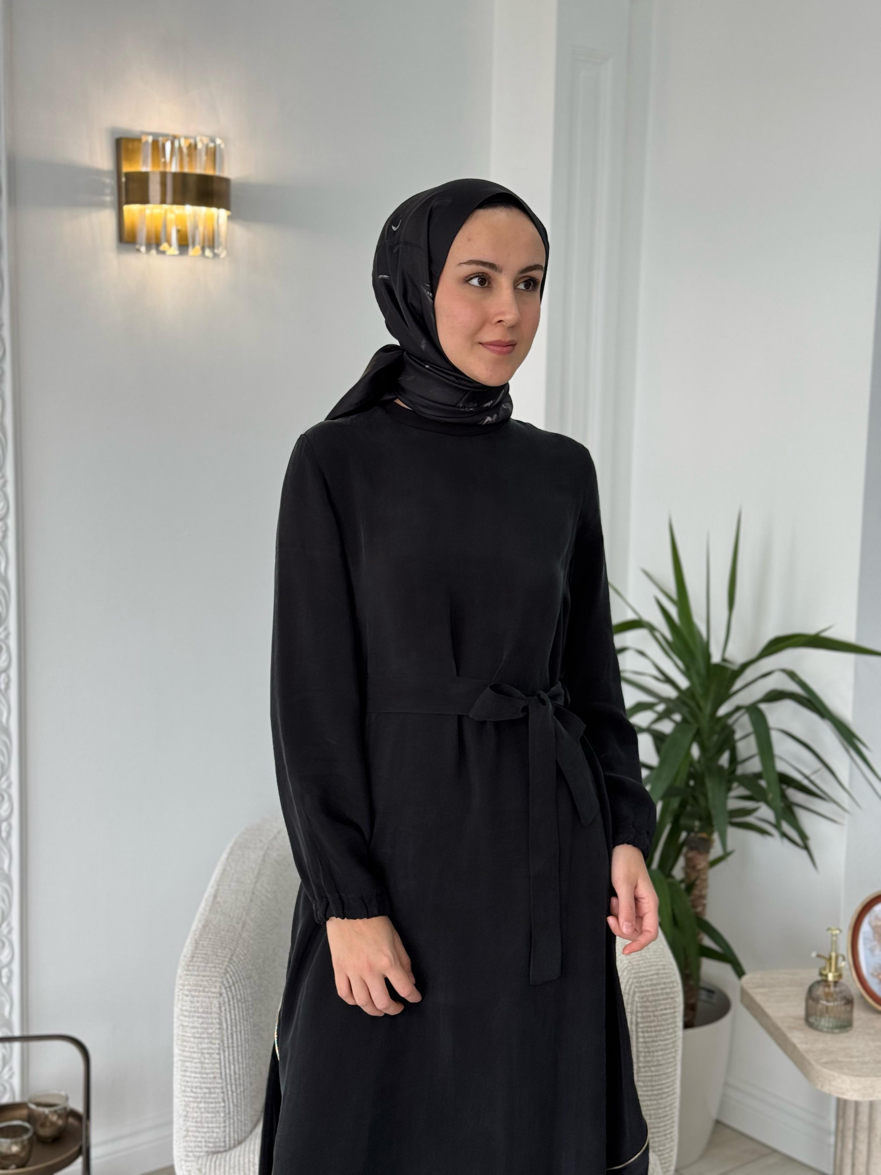 Misswhence Nakış Detaylı Elbise Siyah 37800