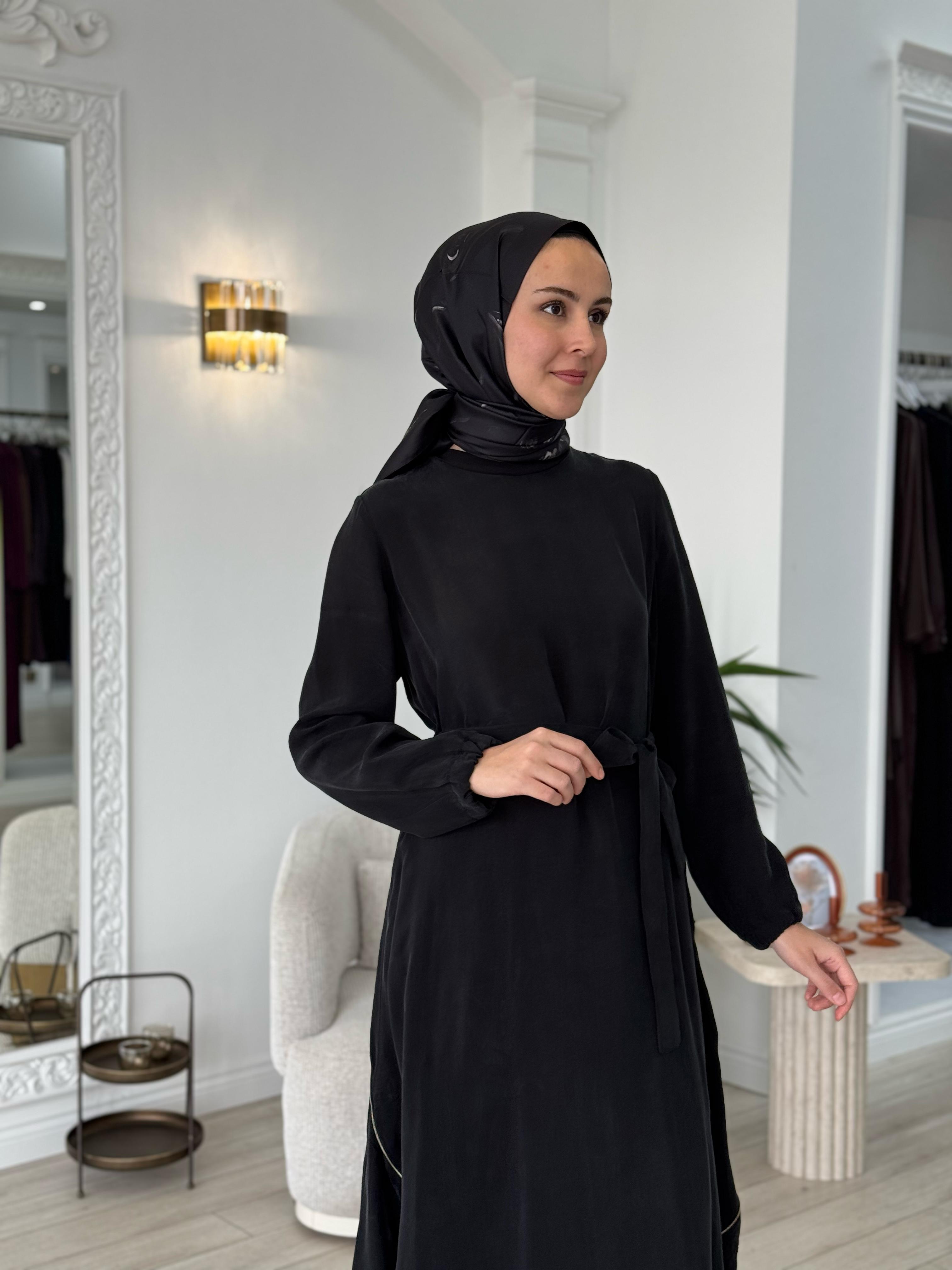 Misswhence Nakış Detaylı Elbise Siyah 37800
