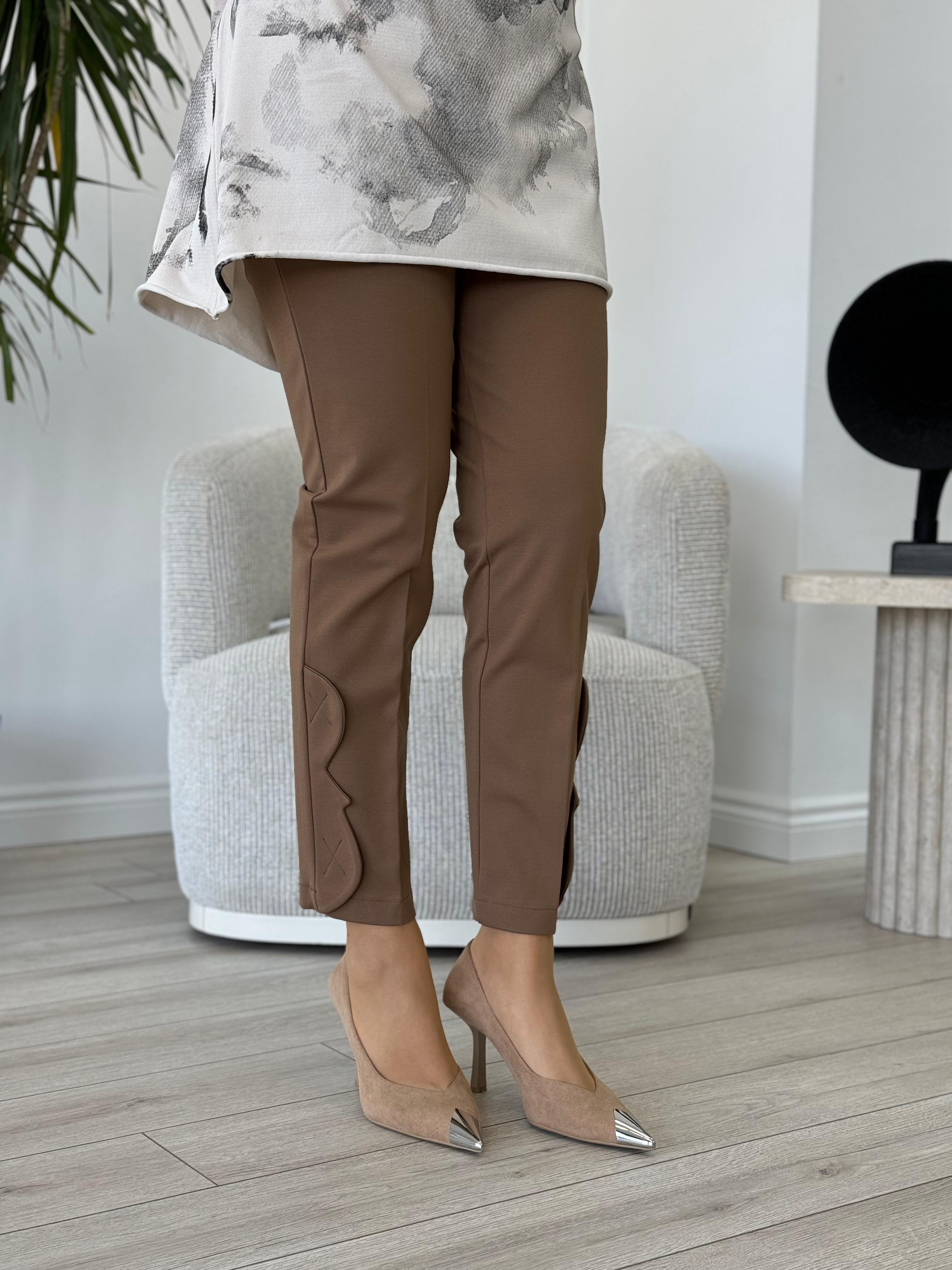 Misswhence Paça Detaylı Pantolon Camel 36111