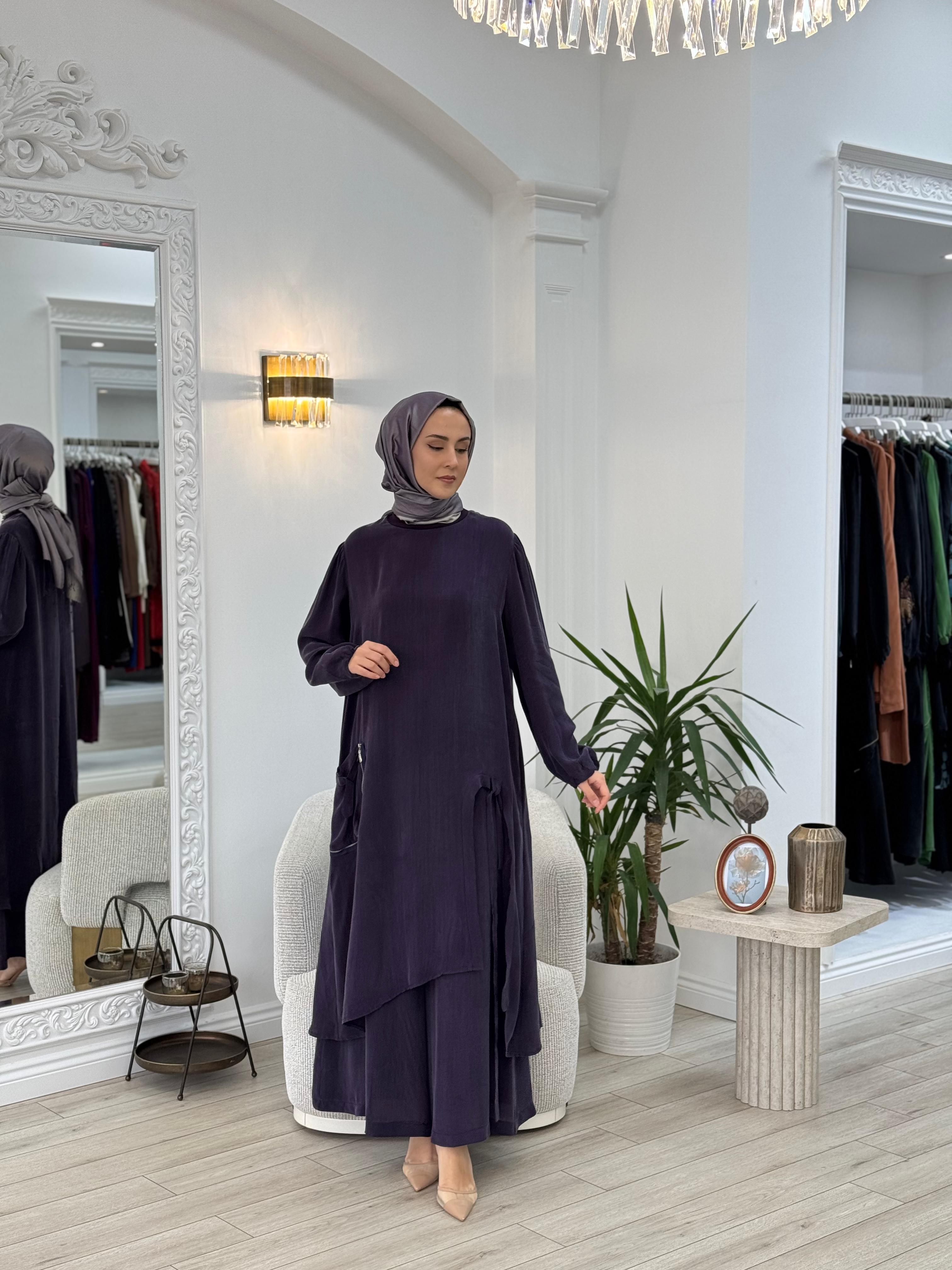 Misswhence Pantolonlu Takım Mor 37023
