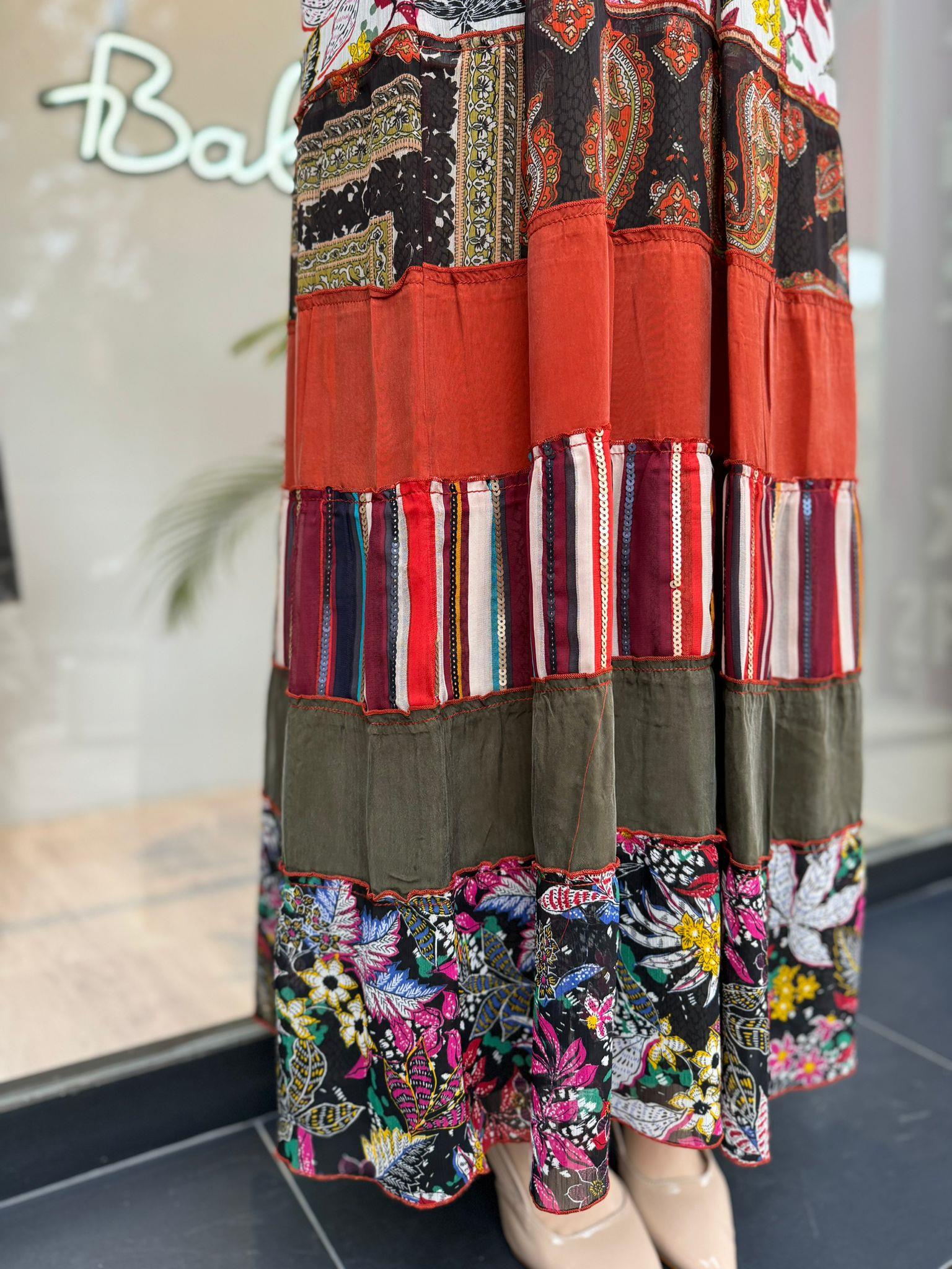 Misswhence Patch Elbise Oranj 35813