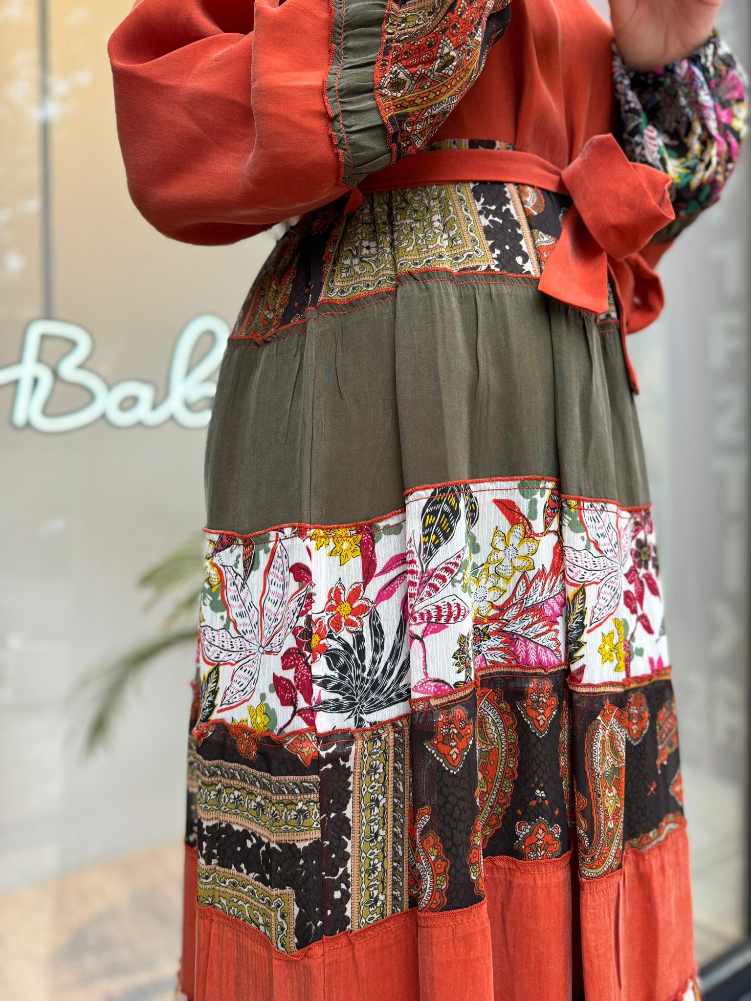 Misswhence Patch Elbise Oranj 35813