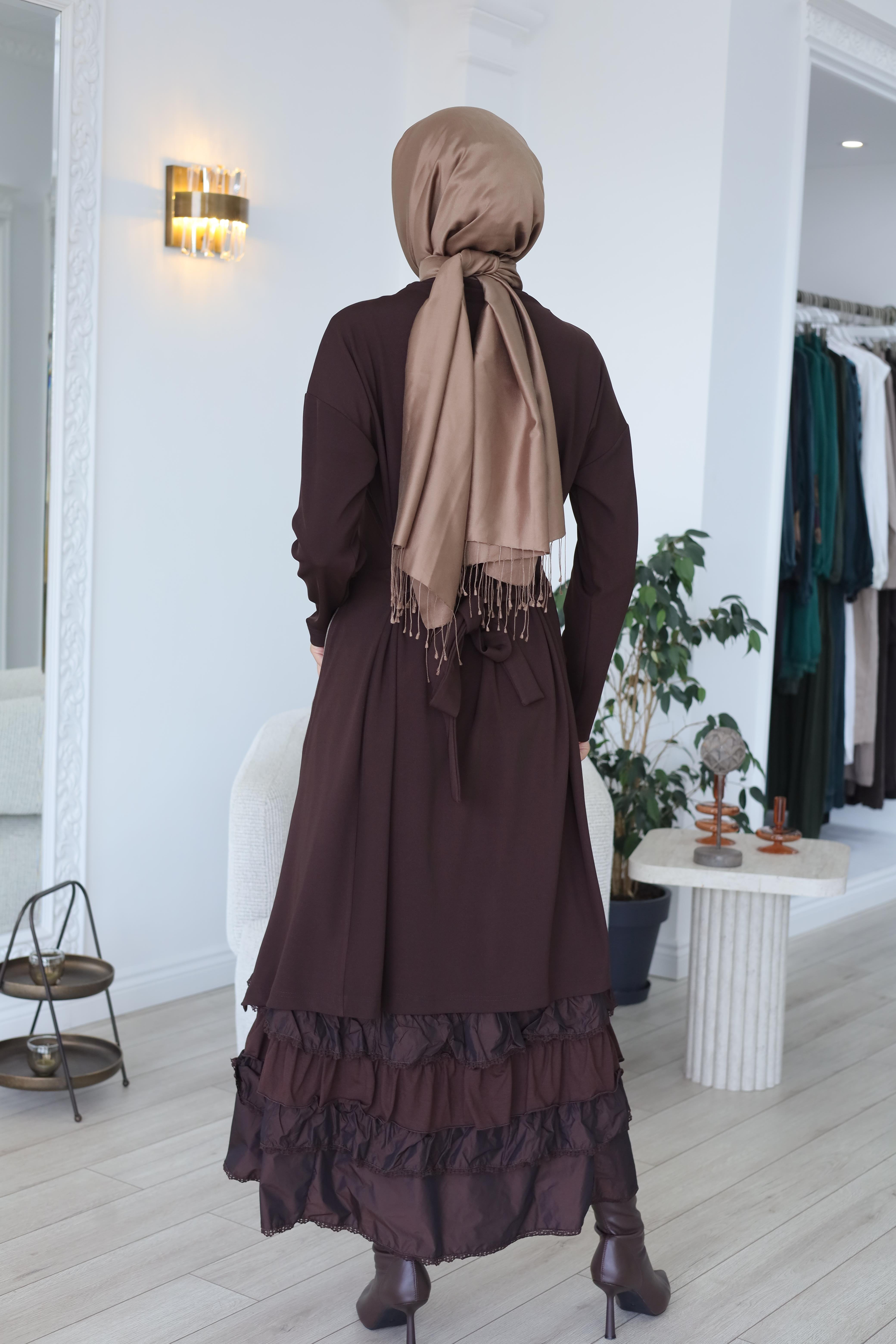 Misswhence Patchwork Detaylı Elbise 38808