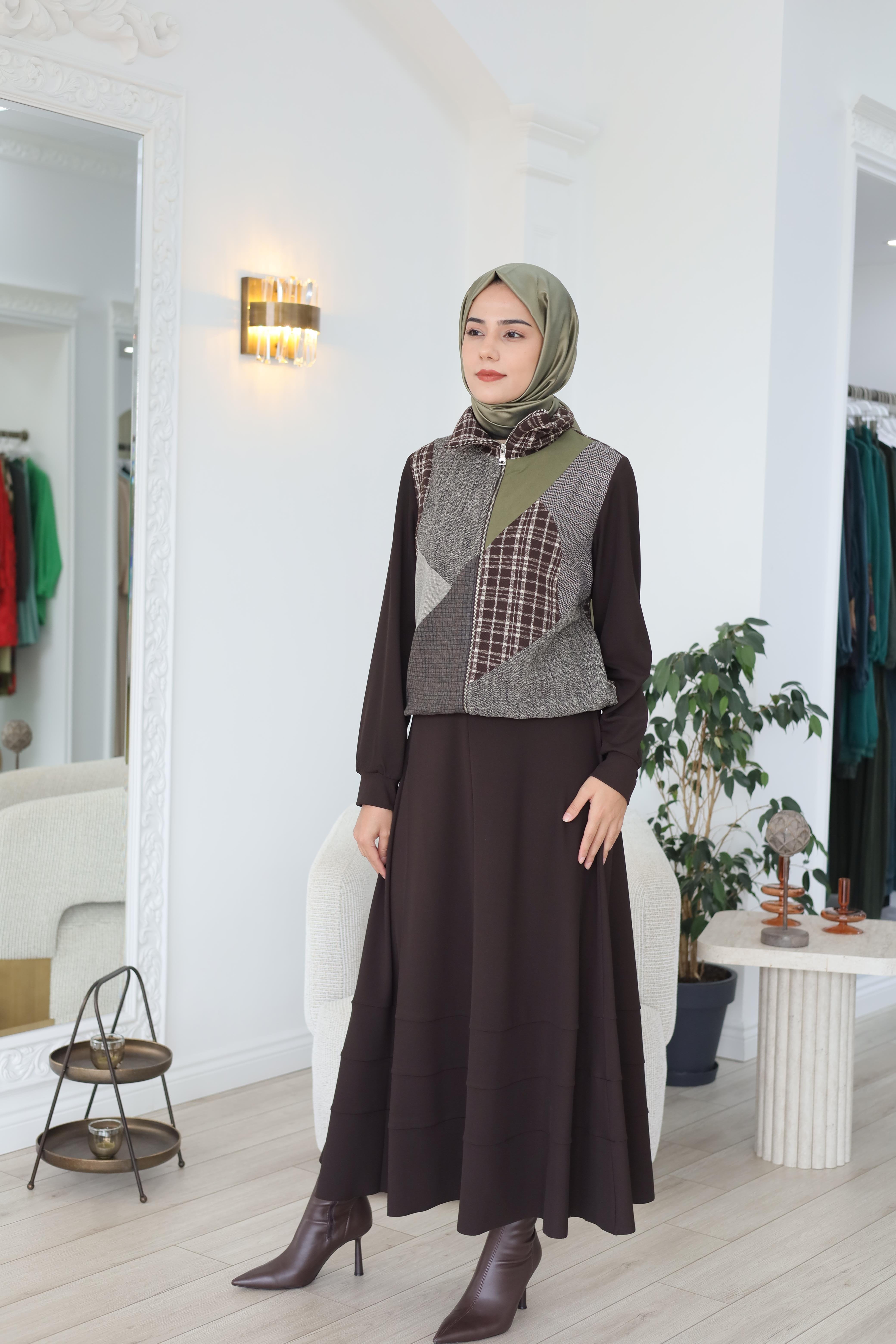 Misswhence Patchwork Takım 38200