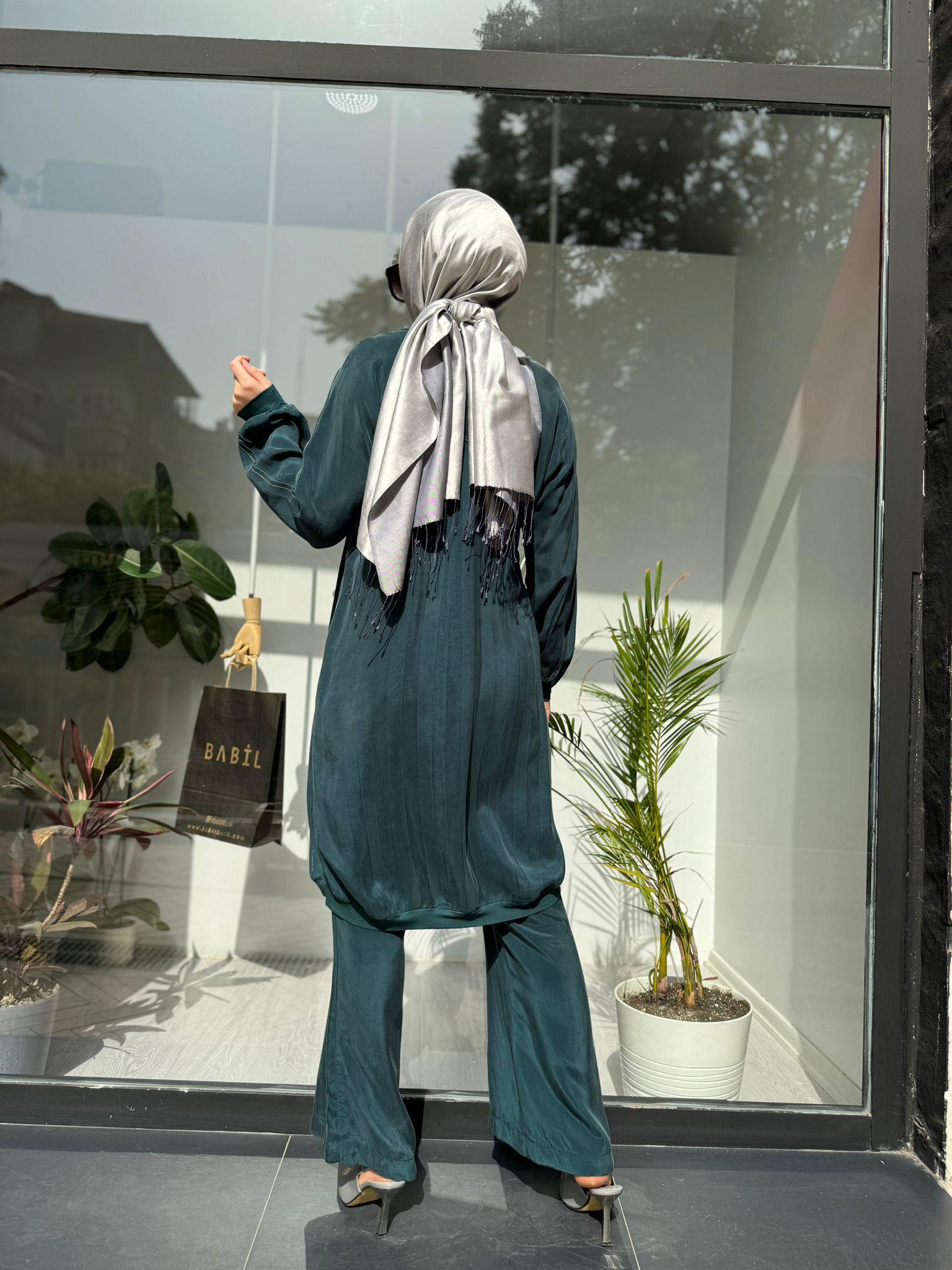 Misswhence Reglan Kollu Tunik Zümrüt 35010