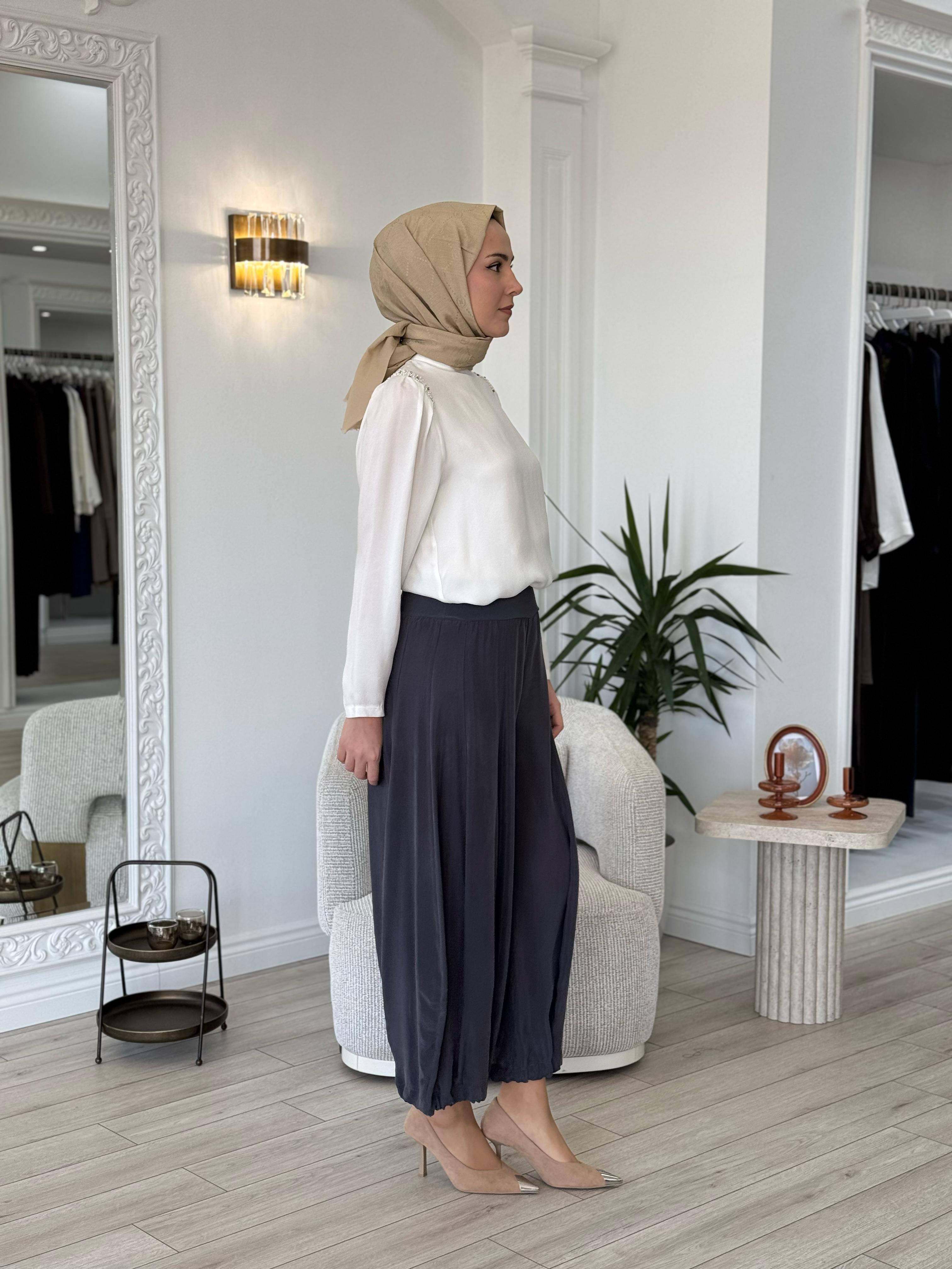 Misswhence Şalvar Pantolon Gri 35603